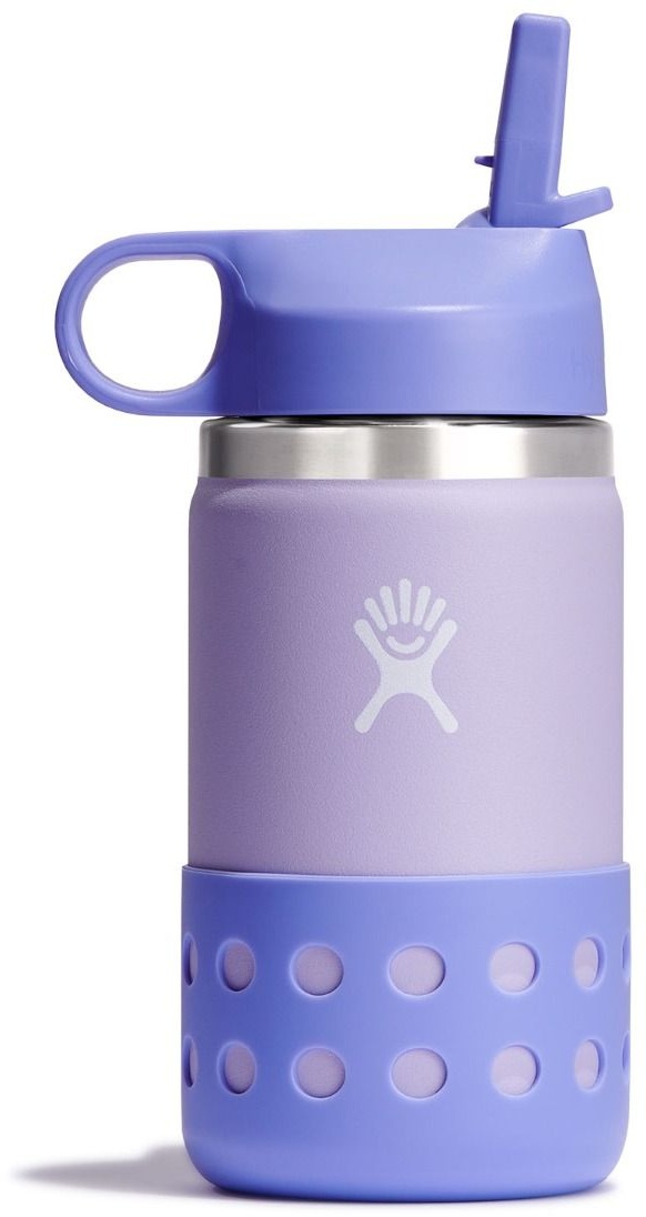 Picture of Hydro Flask 12 oz Kids Wide Mouth Insulated Bottle + Straw Lid - 355ml - Lupine