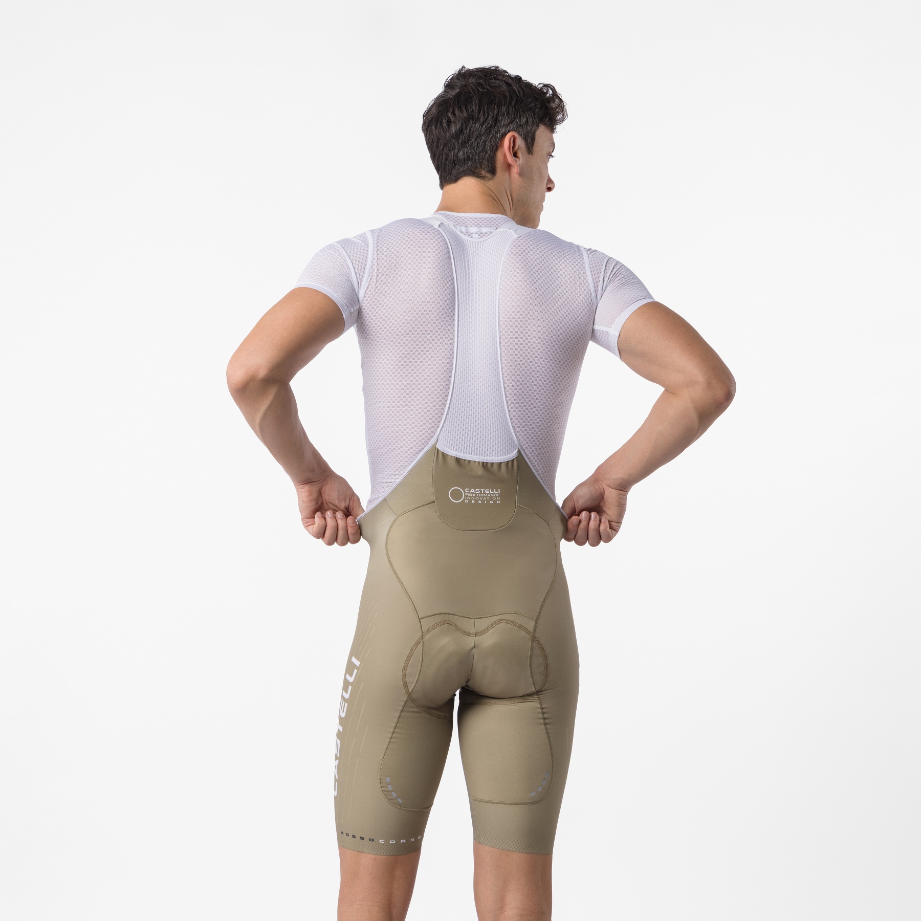 Castelli Free Aero Race S Kit Bibshorts Men - elmwood/white 204