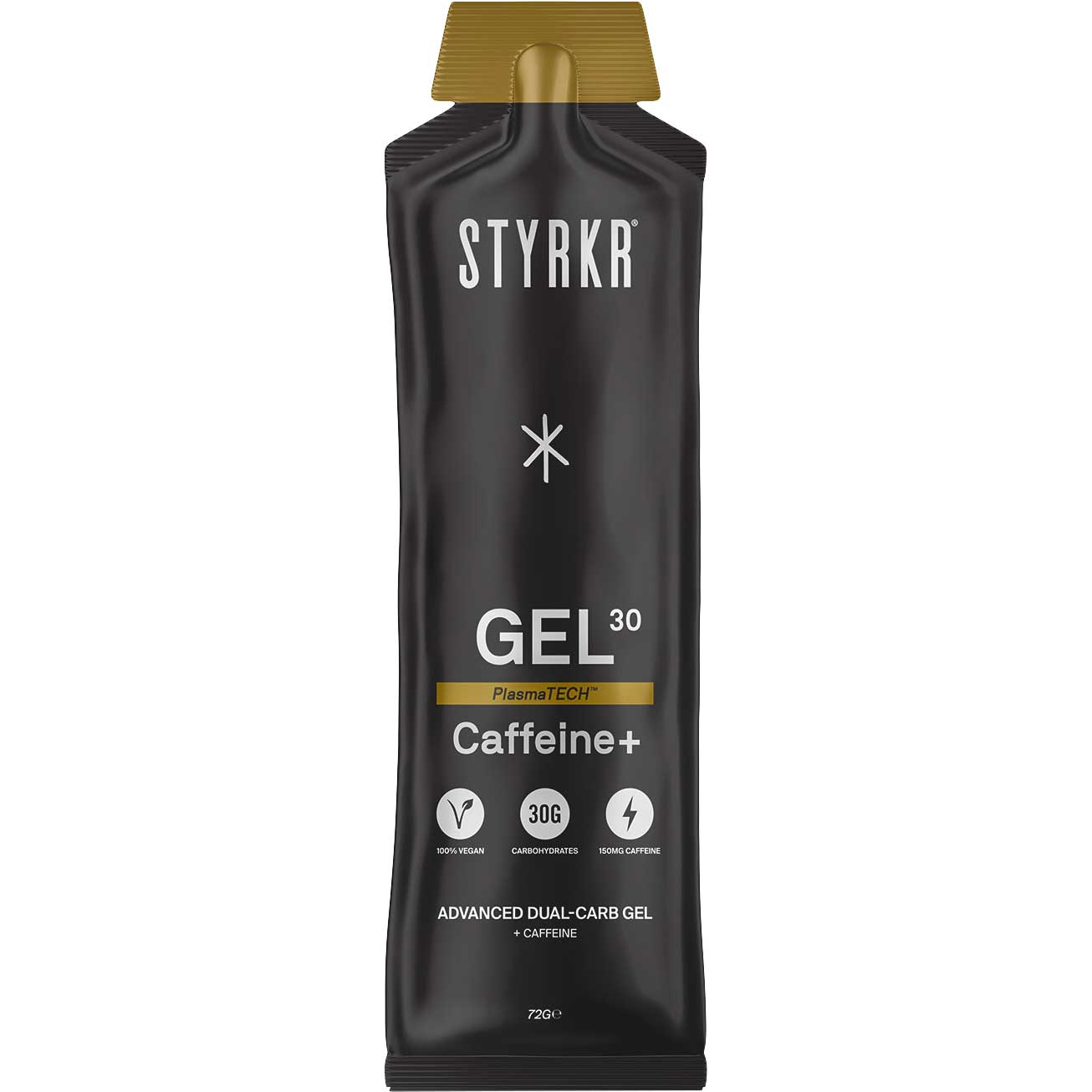 Produktbild von Styrkr GEL30 Caffeine Dual-Carb Energy Gel - Kohlenhydrat-Gel + Koffein - 72g