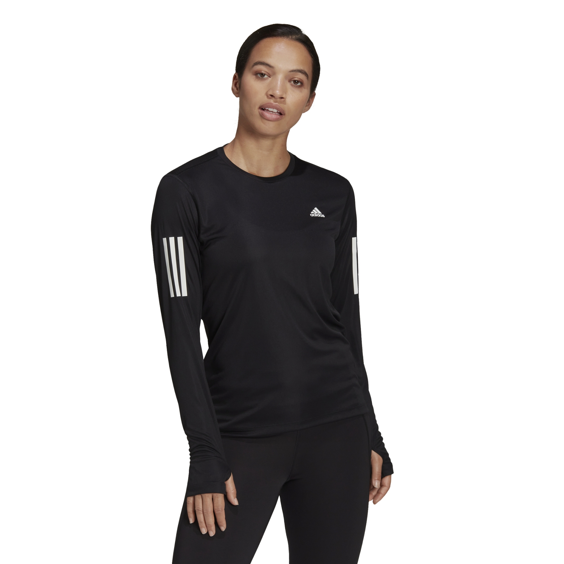 Productfoto van adidas Own the Run Shirt met lange mouwen Dames - black H59272