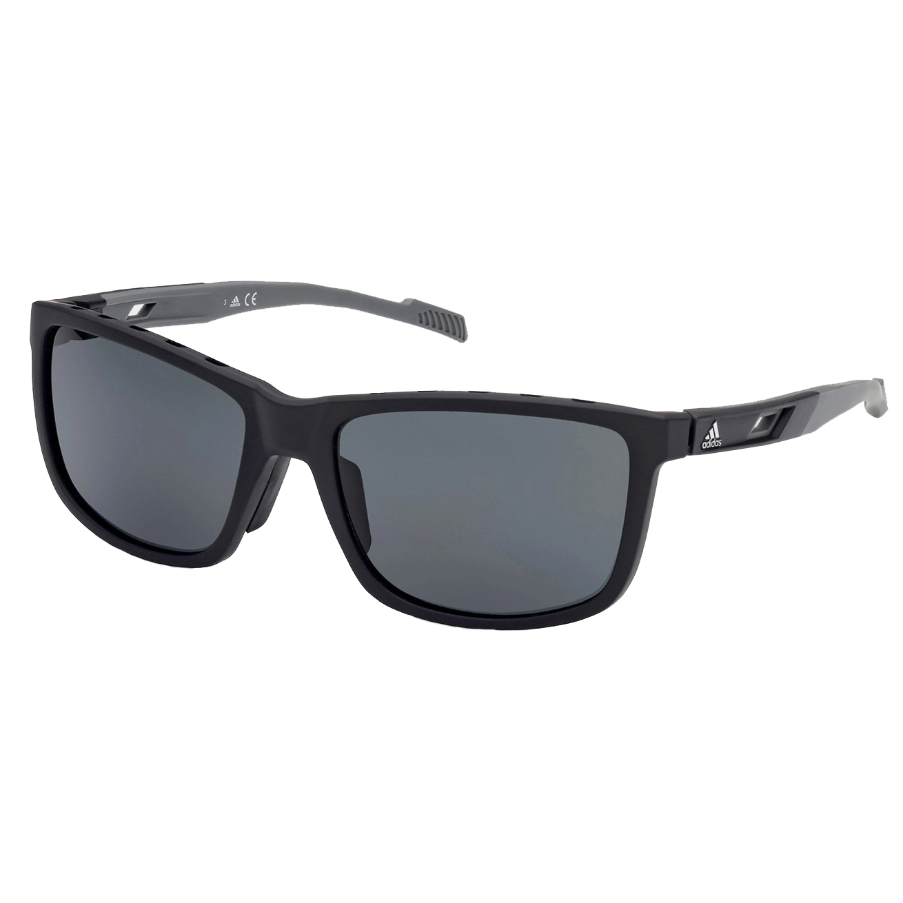 Image of adidas Actv Classic SP0047 Sport Sunglasses - Matte Black / Polar Smoke