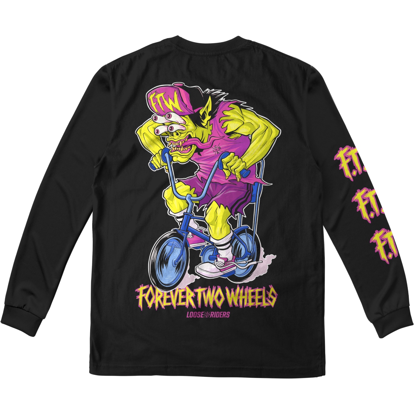 Picture of Loose Riders Graphic Tech Longsleeve Tee Men - FTW Black