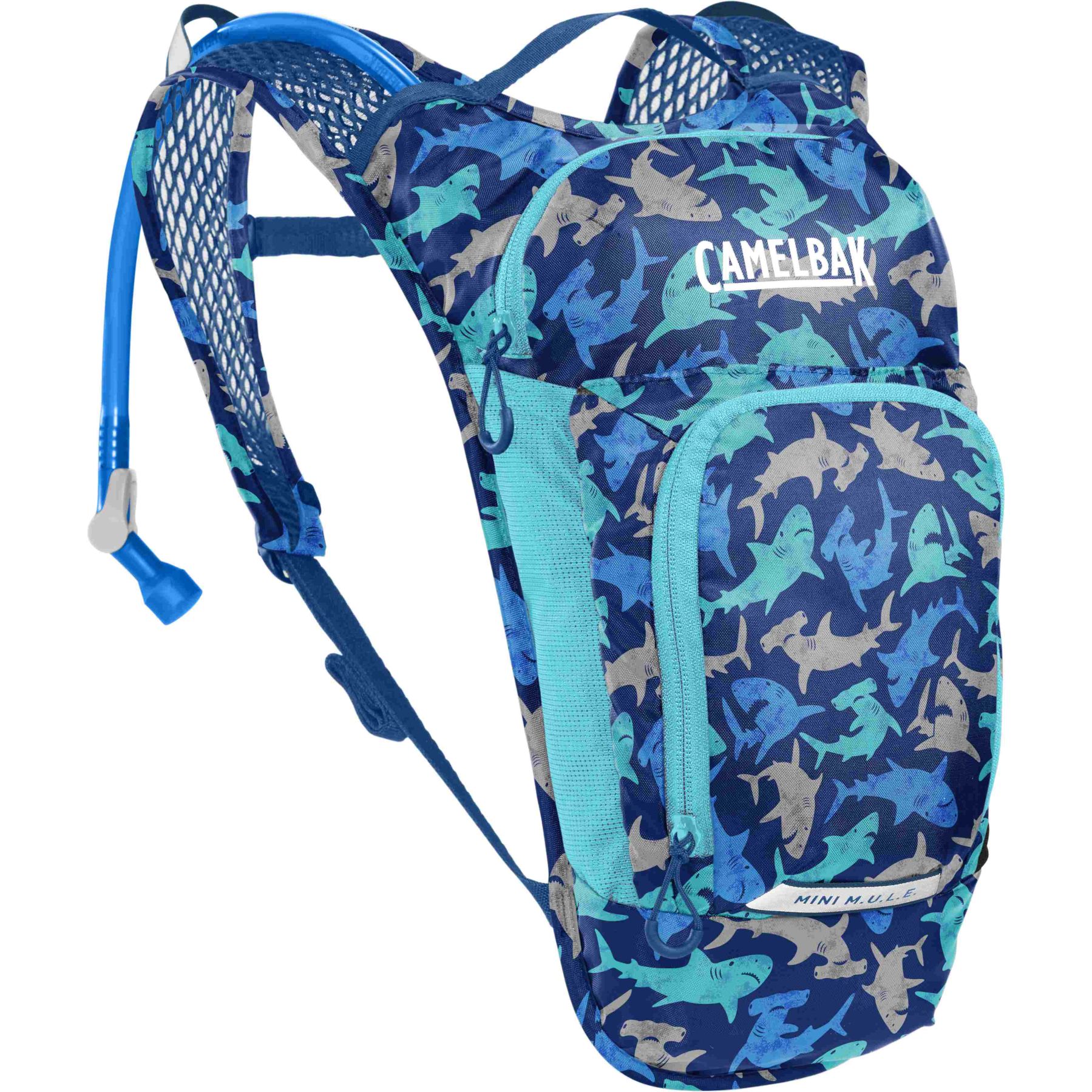 Produktbild von CamelBak Mini Mule 5 Rucksack Kinder + 1.5L Trinksystem - sharks