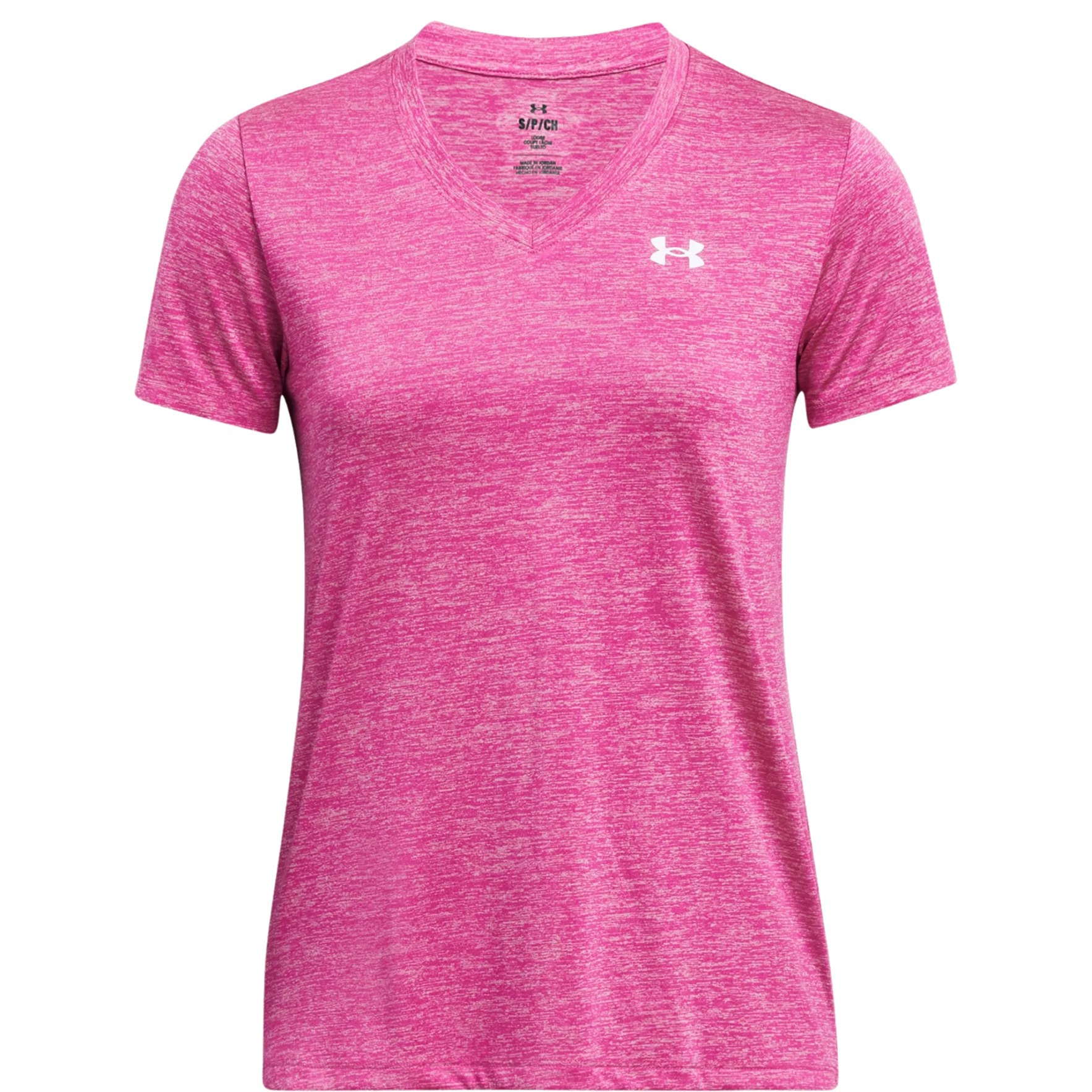 Under Armour UA Tech™ Twist V-Neck Short Sleeve Shirt Women - Rebel  Pink/Pink Elixir/White