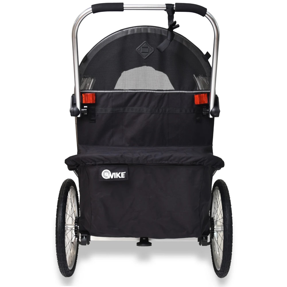 Wike Special Needs Fahrradanhnger - Inkl. Kinderwagen und Jogging-Set -  schwarz | BIKE24 LU
