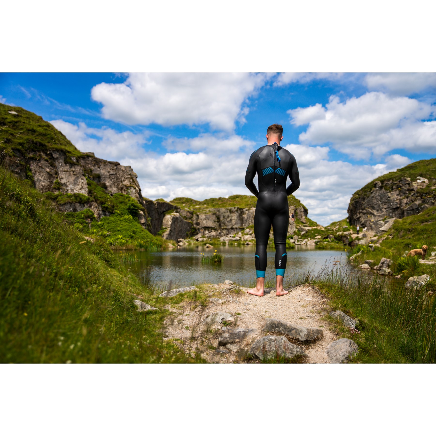 Zone3 Advance Wetsuit Men - black/blue/gunmetal | BIKE24