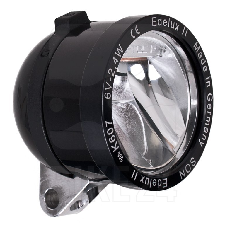Productfoto van SON Edelux II LED Fietslamp Vooraan - zwart geanodiseerd