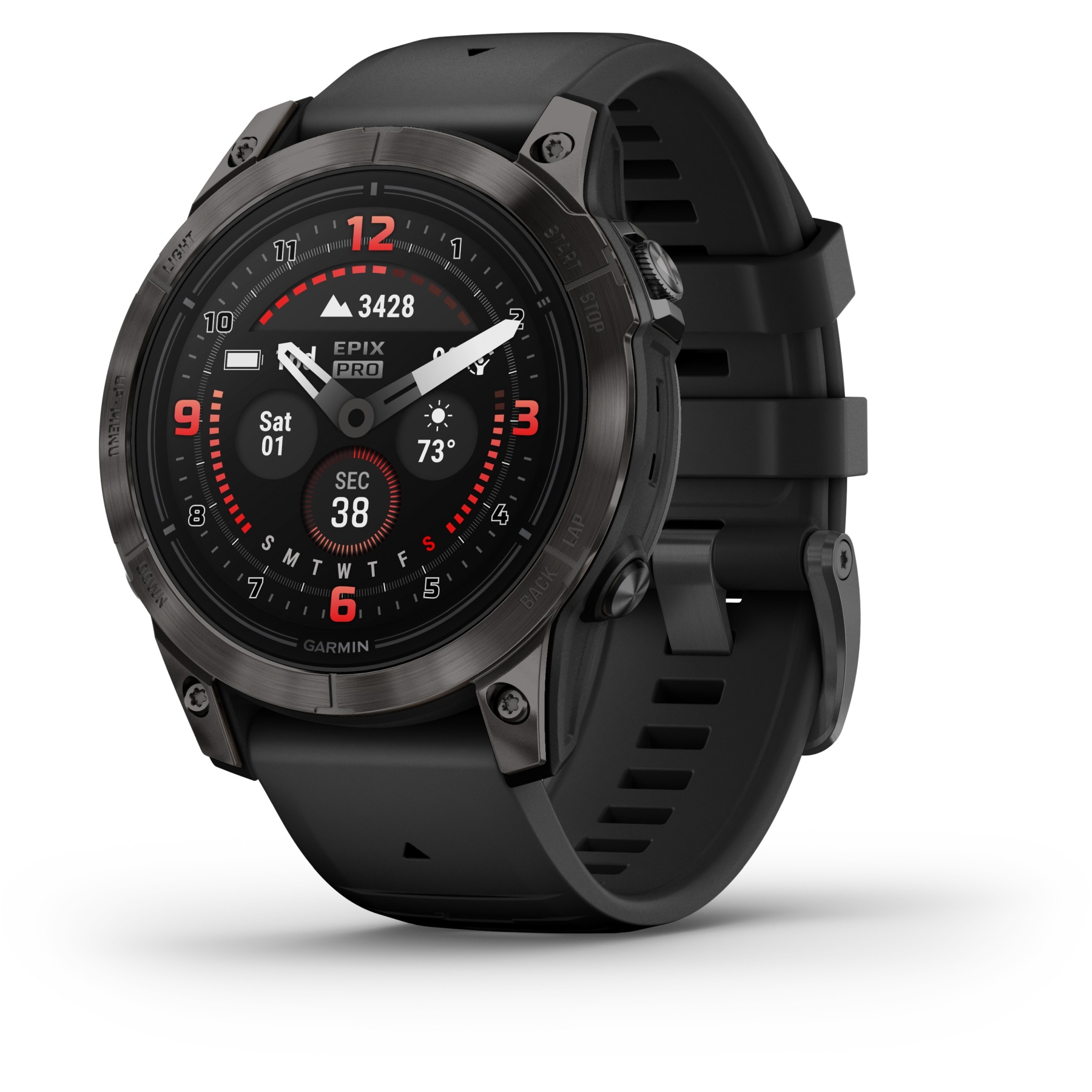 Produktbild von Garmin Epix Pro (Gen 2) Sapphire GPS Smartwatch - 47mm - Carbon/Grau