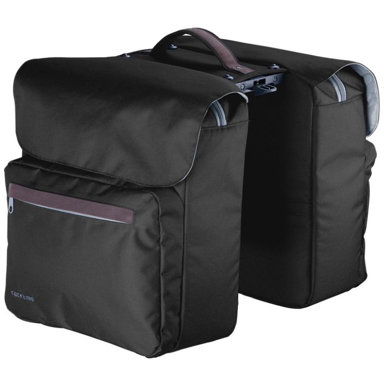 Produktbild von Racktime Ture 2.0 Doppel-Gepäckträgertasche 2x12L - schwarz