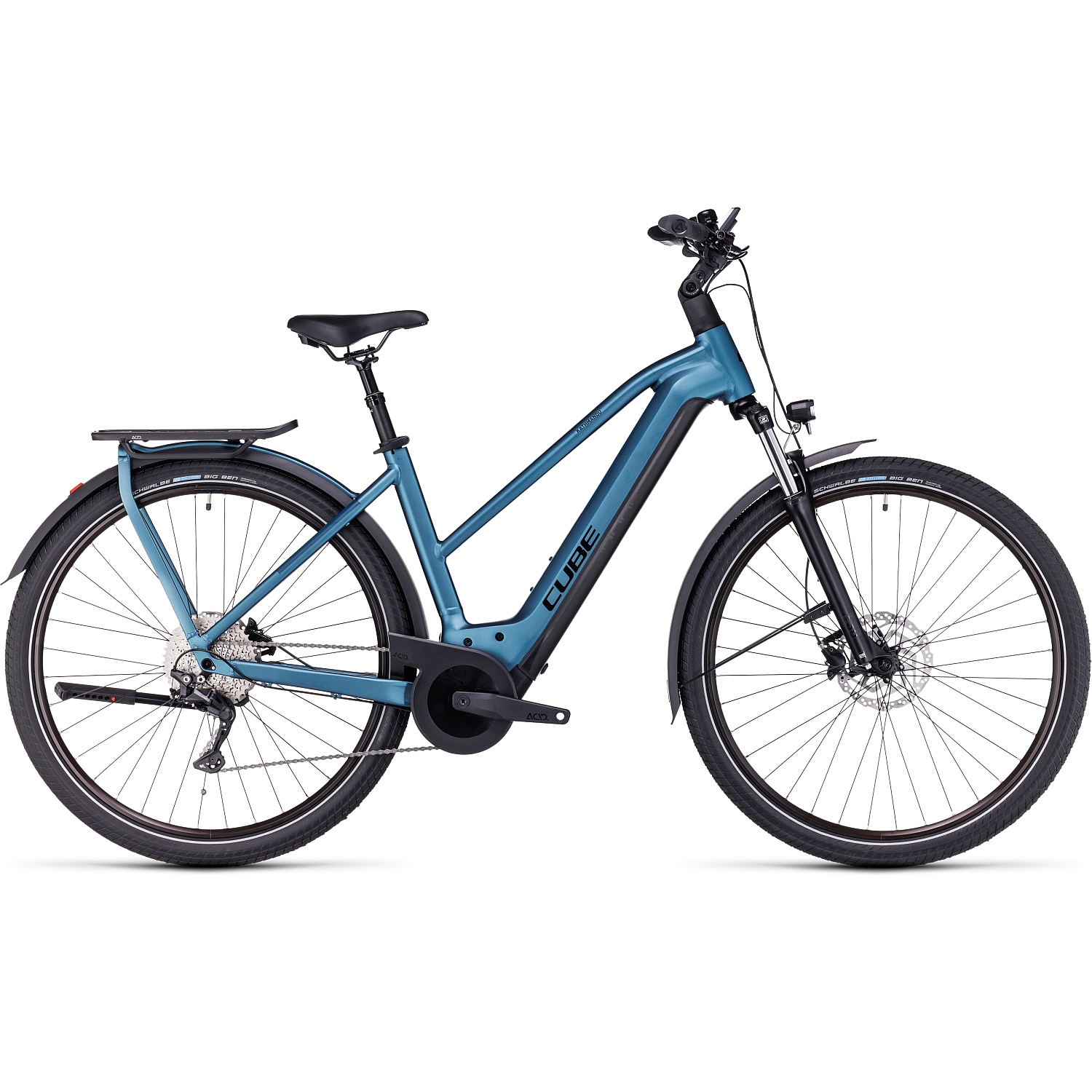 Productfoto van CUBE KATHMANDU HYBRID ONE 750 - Women Electric Touring Bike - 2023 - blue / black