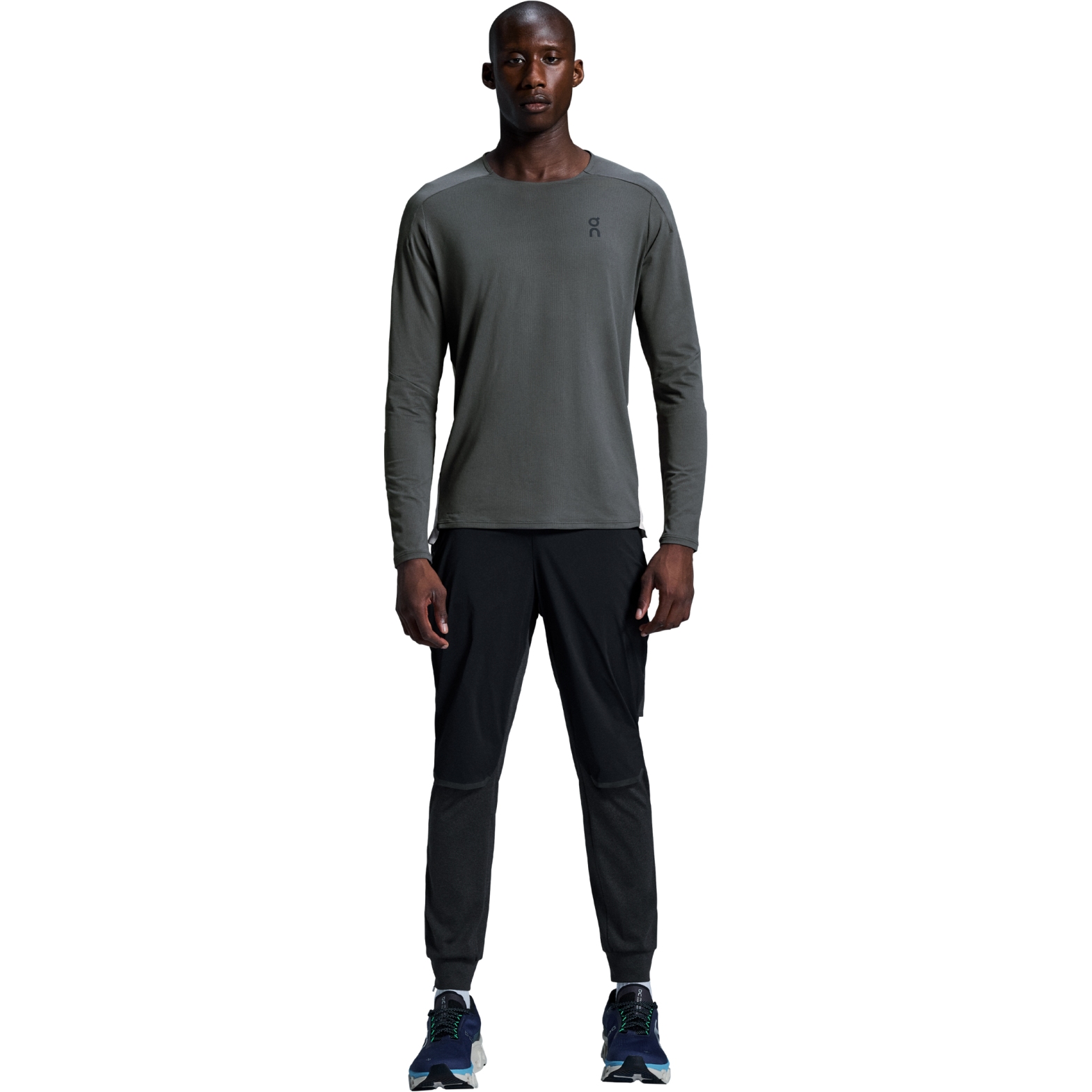 On Performance Long-T Running Shirt Men - Eclipse | Silver