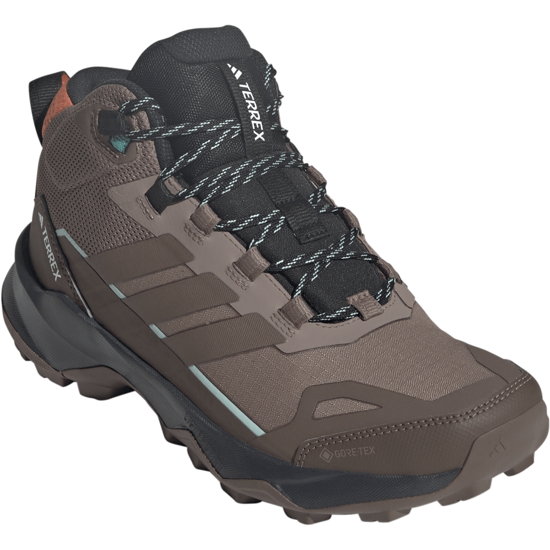 Produktbild von adidas TERREX Skychaser AX5 GORE-TEX Mid Wanderschuhe Damen - trace brown/earth strata/semi impact orange JH7808