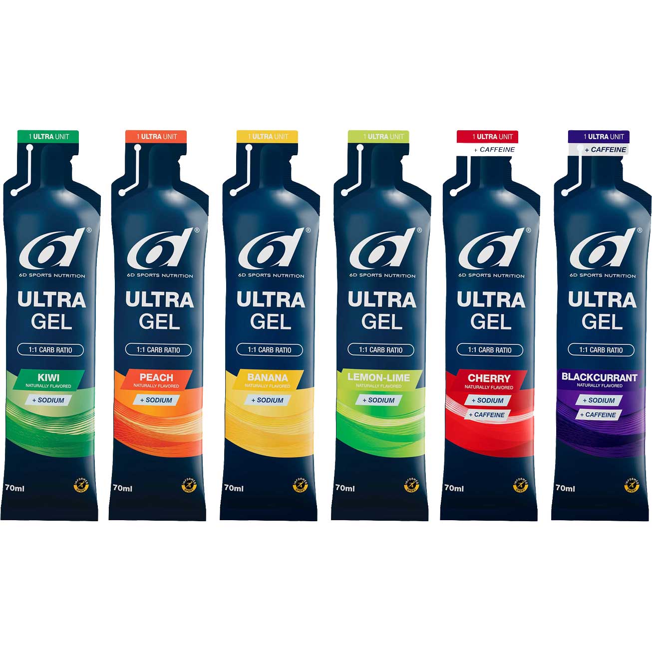 Kuva tuotteesta 6d Sports Nutrition Ultra Gel - Carbohydrate Gel - 70ml