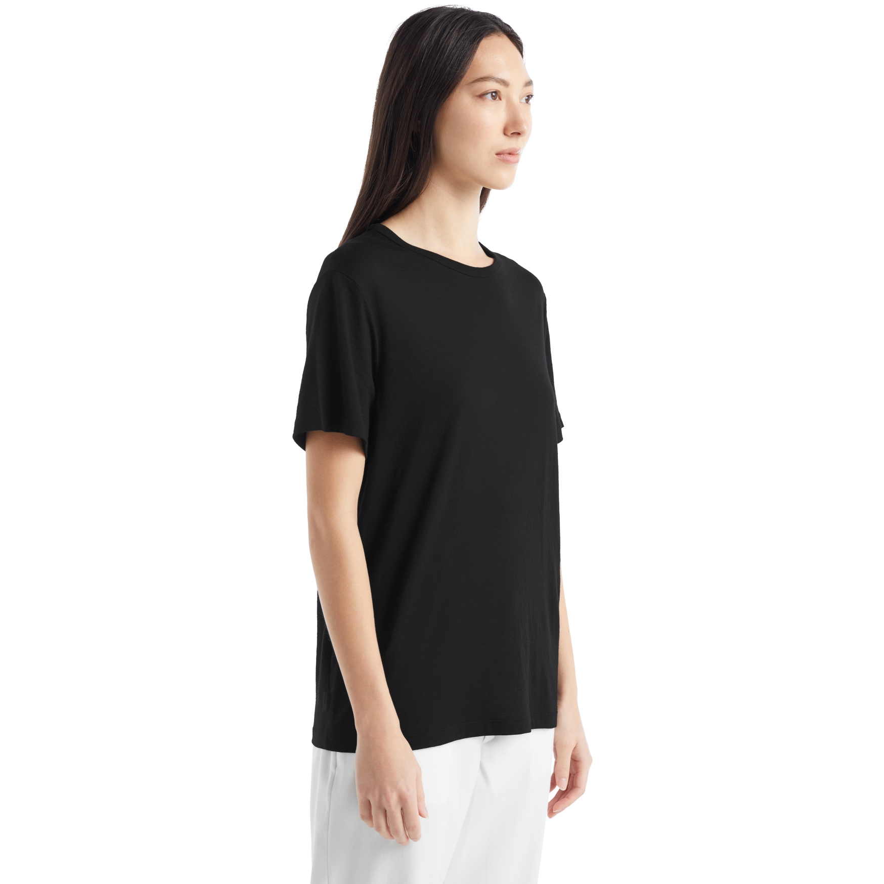 Picture of Icebreaker Women&#039;s Granary Short Sleeve Tee - Black