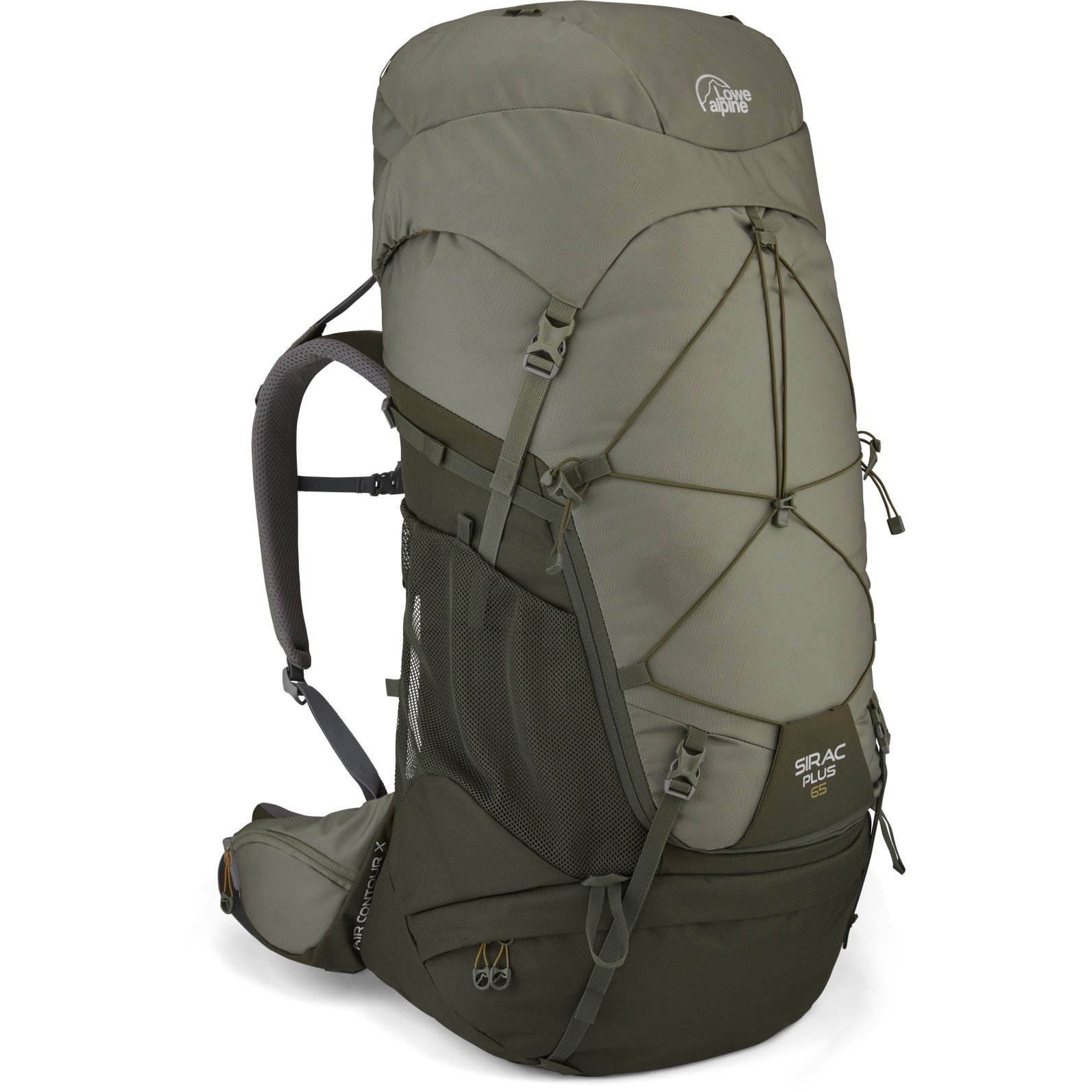 Picture of Lowe Alpine Sirac Plus 65L Backpack - M/L - Light Khaki/Army