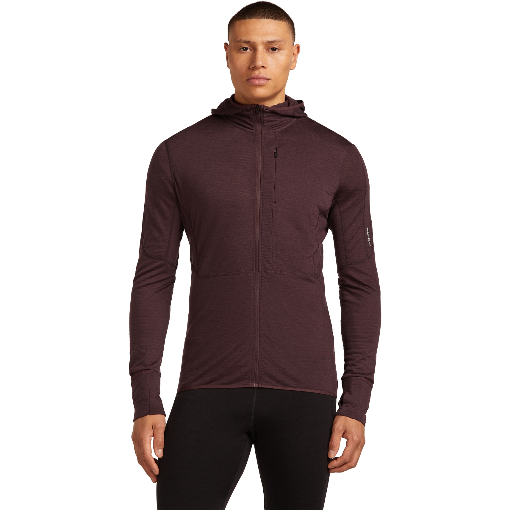 Produktbild von Icebreaker Merino 200 Realfleece™ Descender Zip-Hoodie Herren - Java