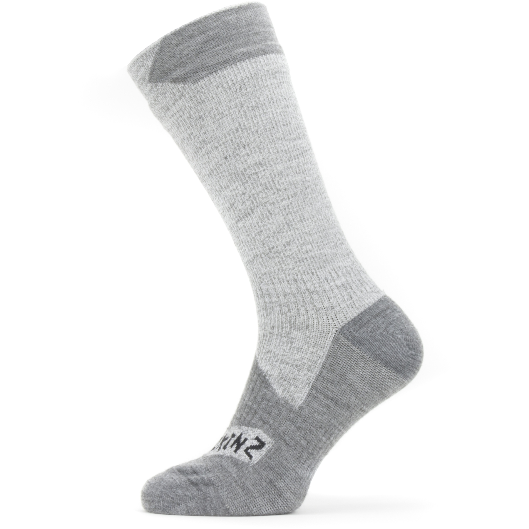 Productfoto van SealSkinz Raynham Waterdichte Halflange Sokken Voor Alle Weersomstandigheden - Grey/Grey Marl