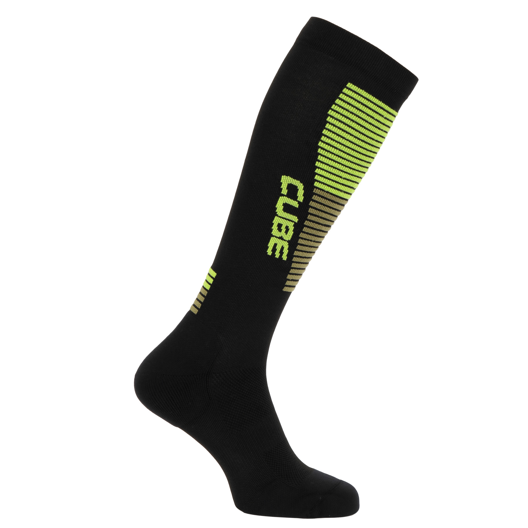 Produktbild von CUBE Extra High Cut Socken - black&#039;n&#039;olive&#039;n&#039;lime
