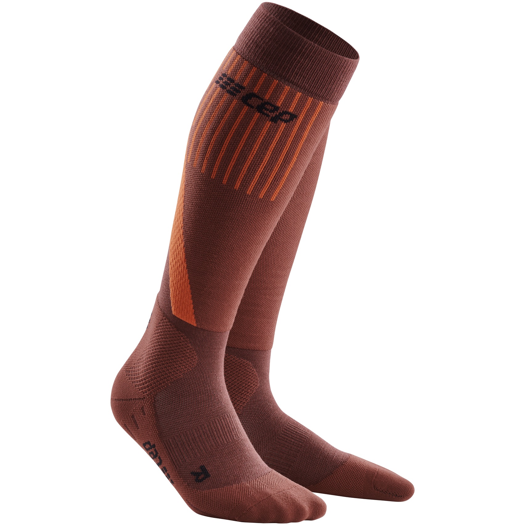 Image of CEP Cold Weather Compression Socks - dark orange