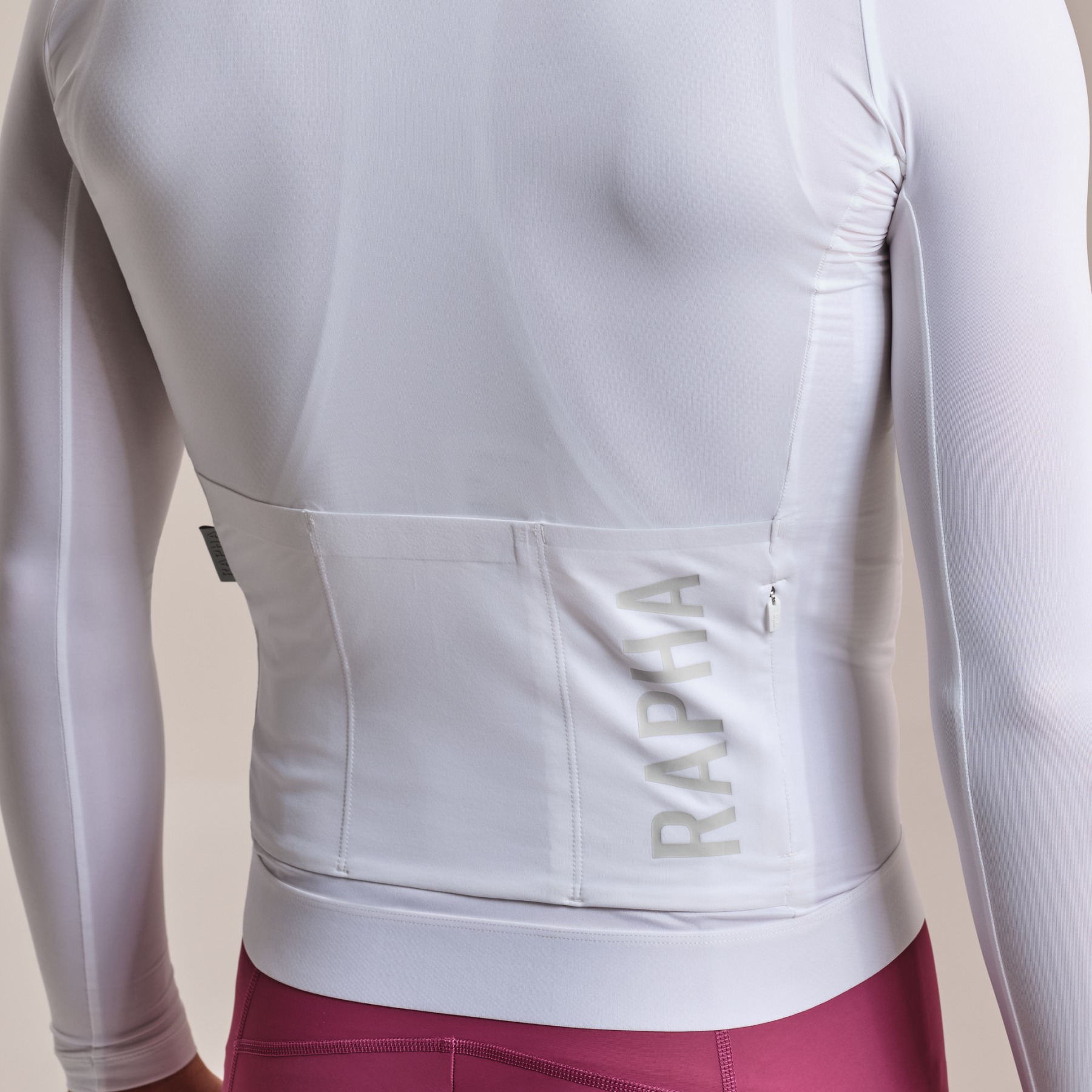 Rapha Pro Team Lightweight Long Sleeve Jersey Men - white/silver