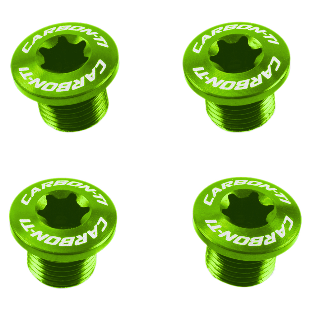 Bild von Carbon-Ti X-Fix Kettenblattschrauben für X-Ring Evo - acid green