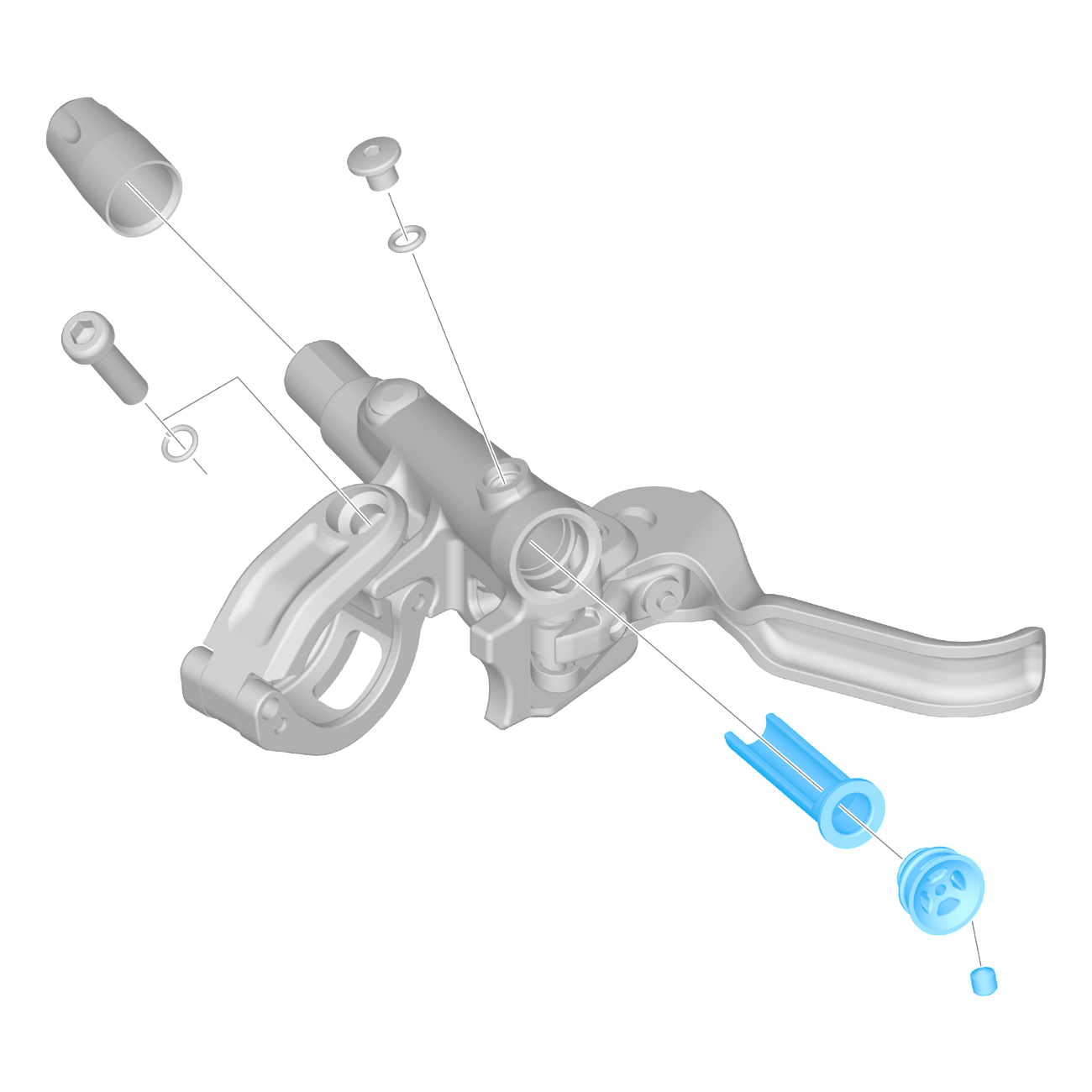 thumbnail image 2 of Frenos Shimano Shimano Deore BL-M6100/BR-M6120 I-Spec-EV Disc Brake Lever/Caliper... Shimano Deore Br-m6120 Disc Brake Black Rear Hub 2 of 11