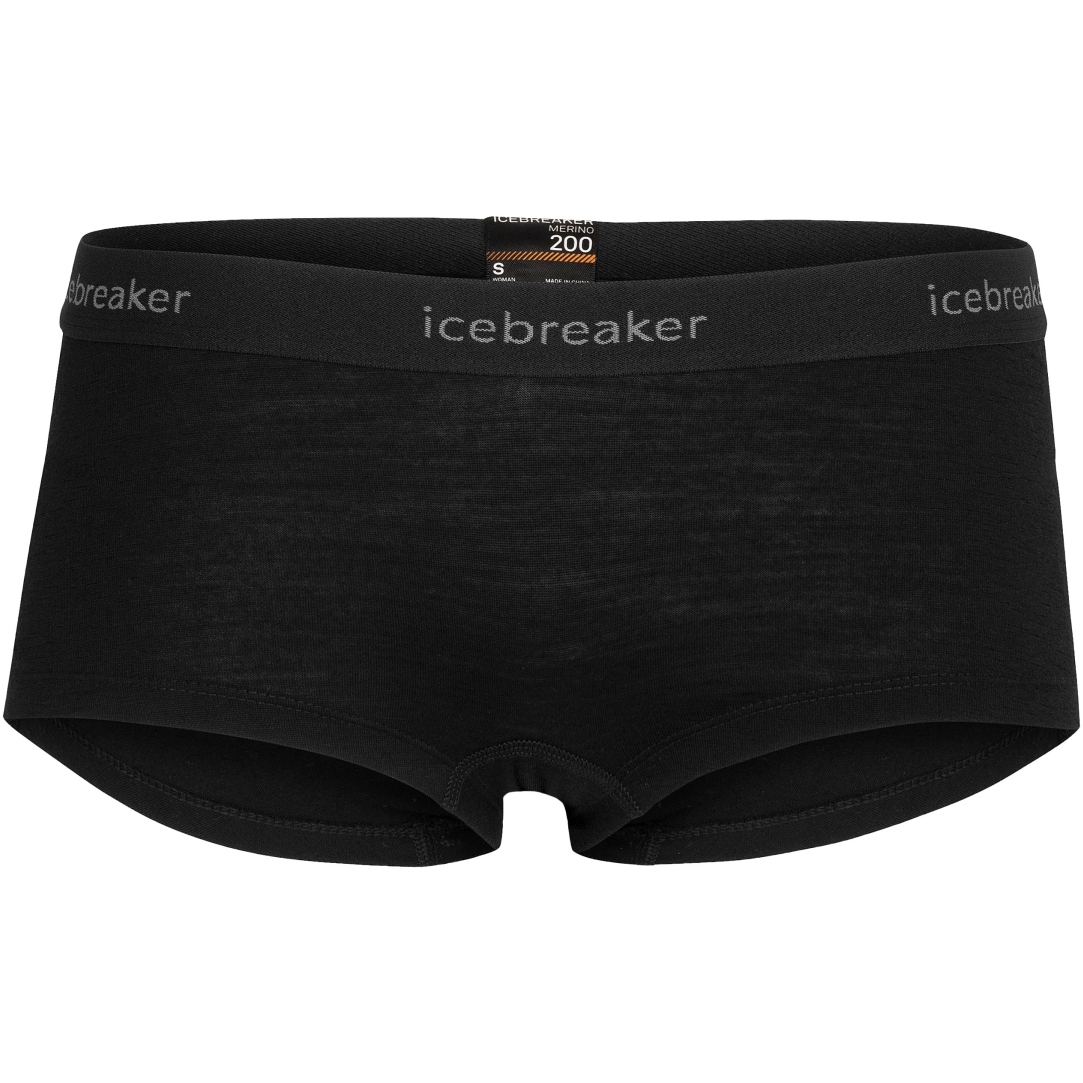 Picture of Icebreaker Merino 200 Oasis Thermal Boy Shorts Women - Black