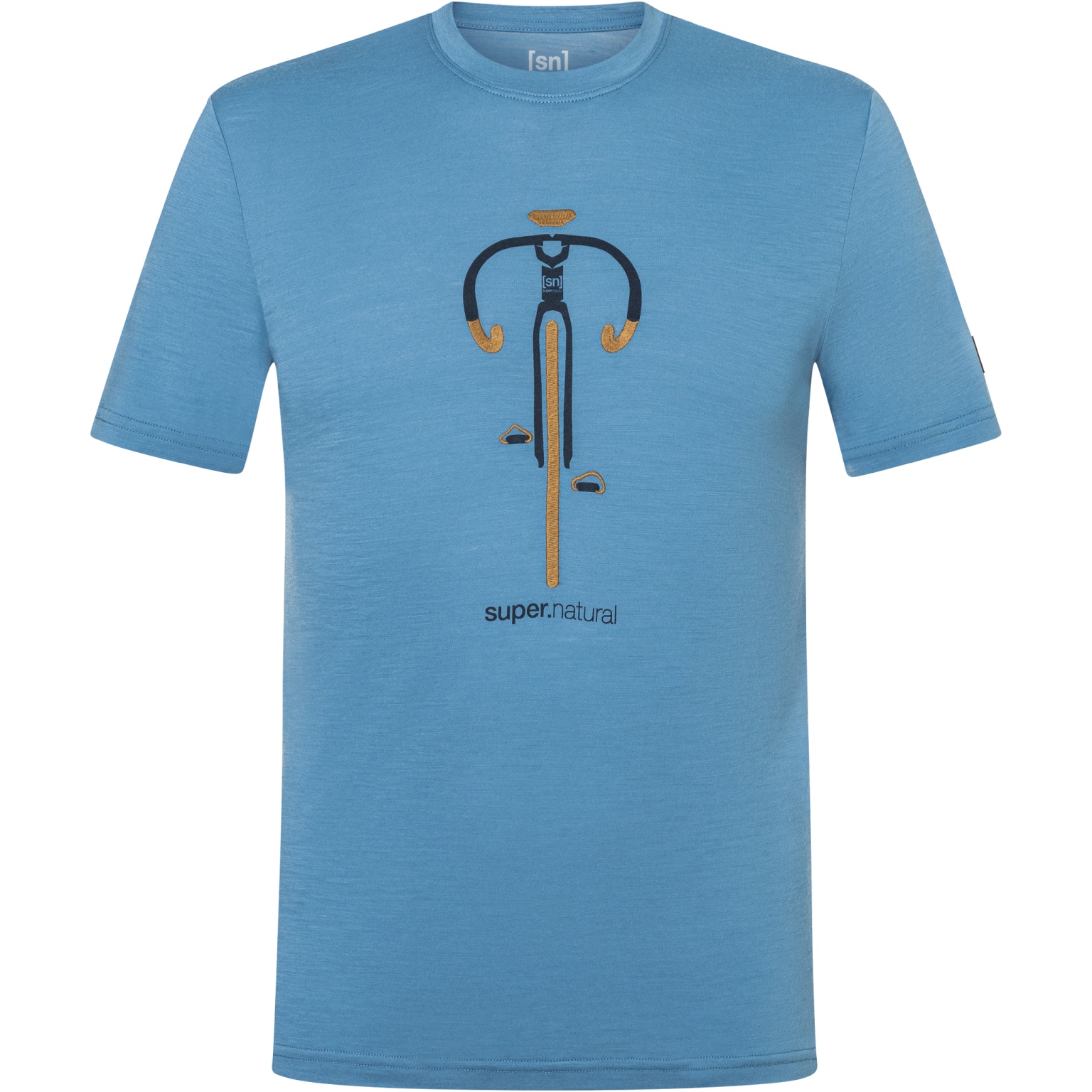 スーパーナチュレ　Super Nature SUPER.NATURAL Vintage Bike T-Shirt Heren - Blue Heaven/Blueberry