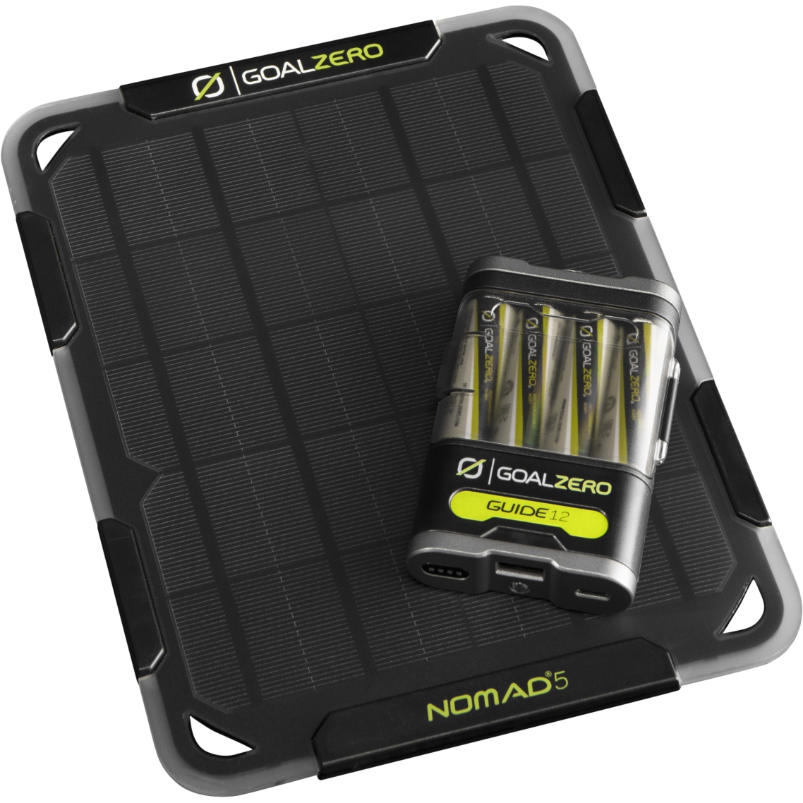 Productfoto van Goal Zero Guide 12 + Nomad 5 Solar Kit