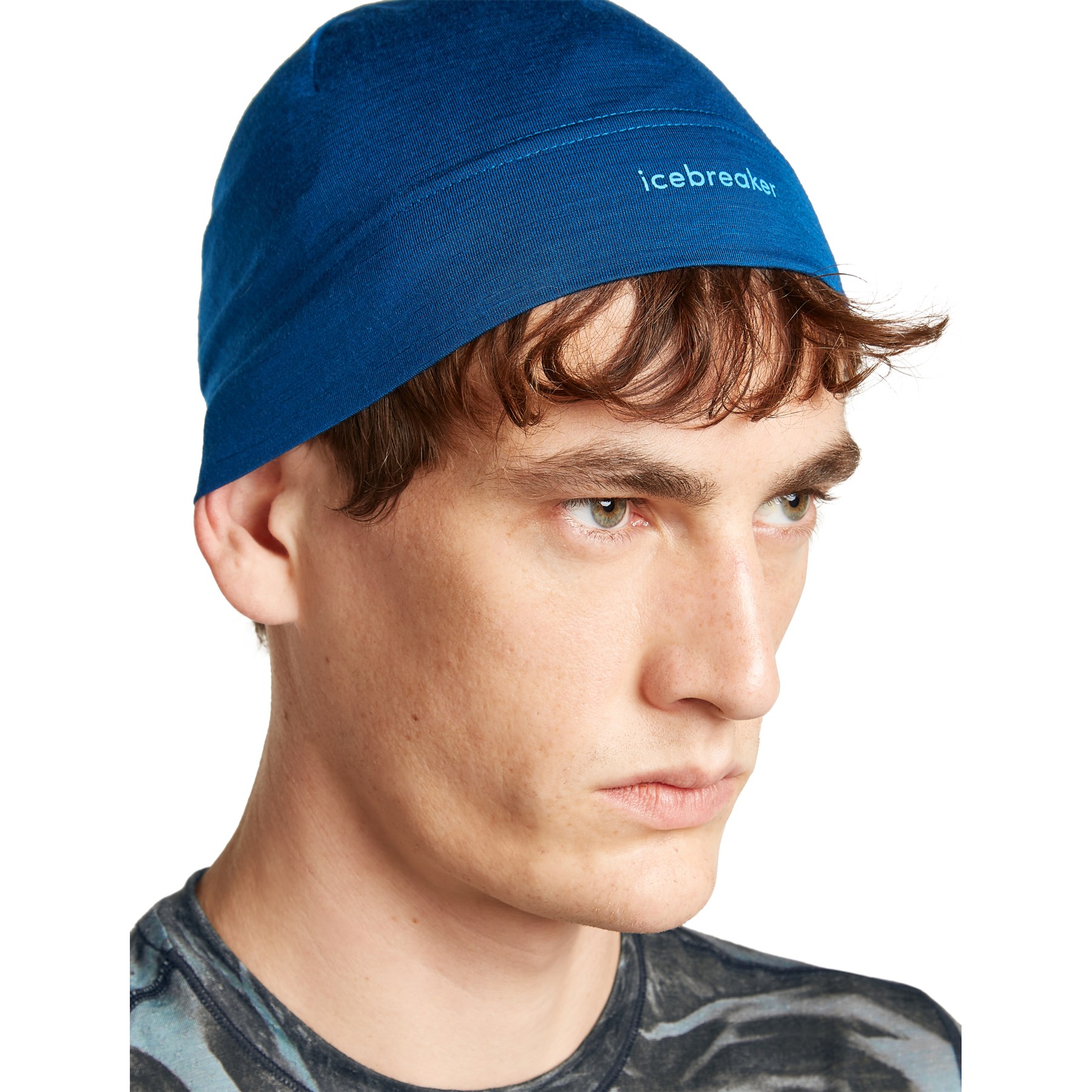 Icebreaker Merino Wool Blue Knit Beanie 200 Oasis Reversible Beanie main image 2