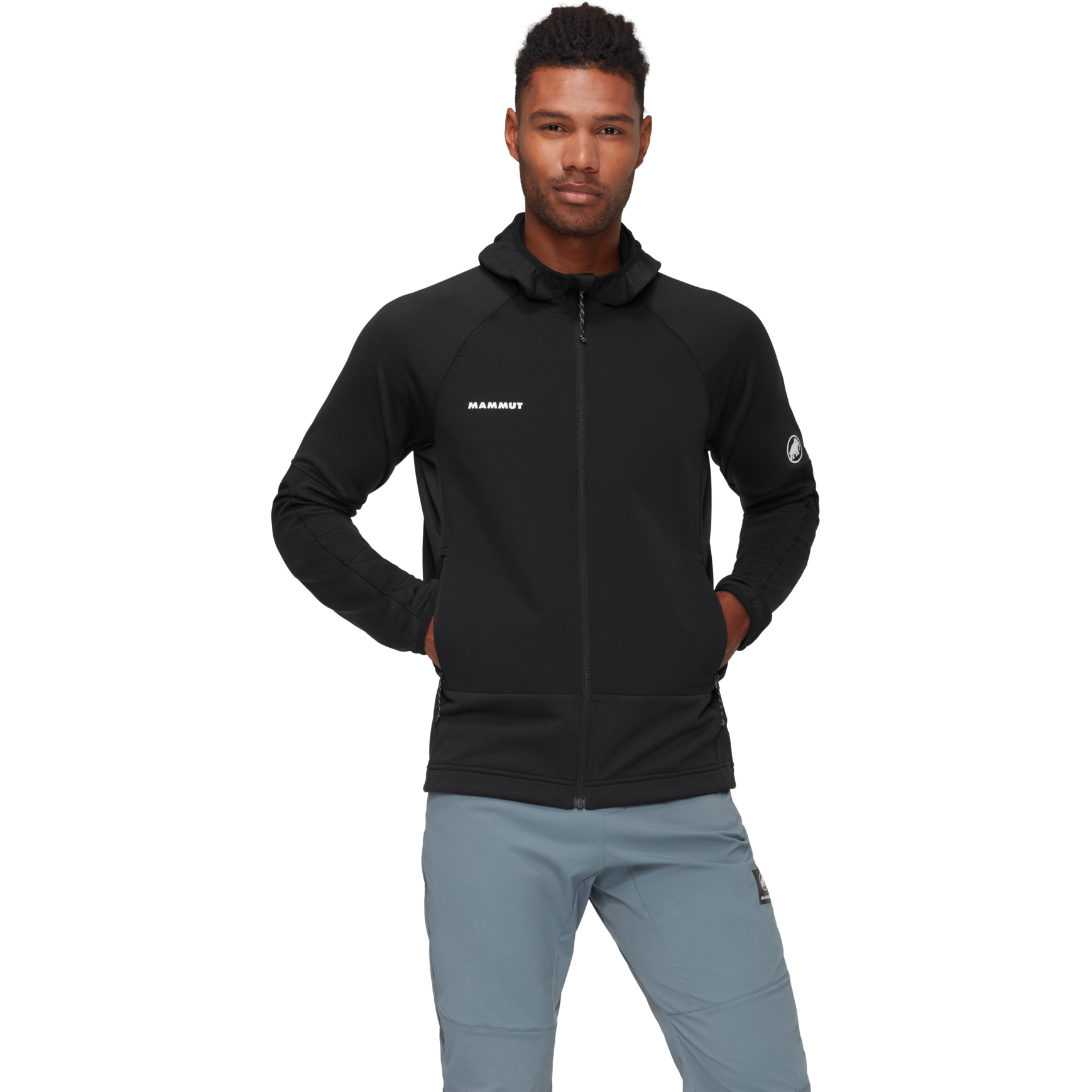 Picture of Mammut Massone Midlayer Hooded Jacket Men - black