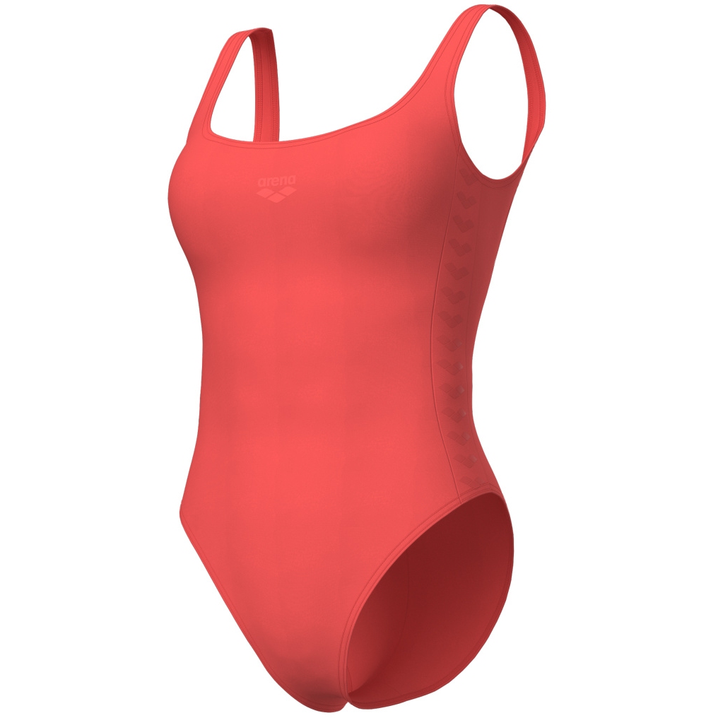 Produktbild von arena Team Stripe U Back Badeanzug Damen - Calypso Coral