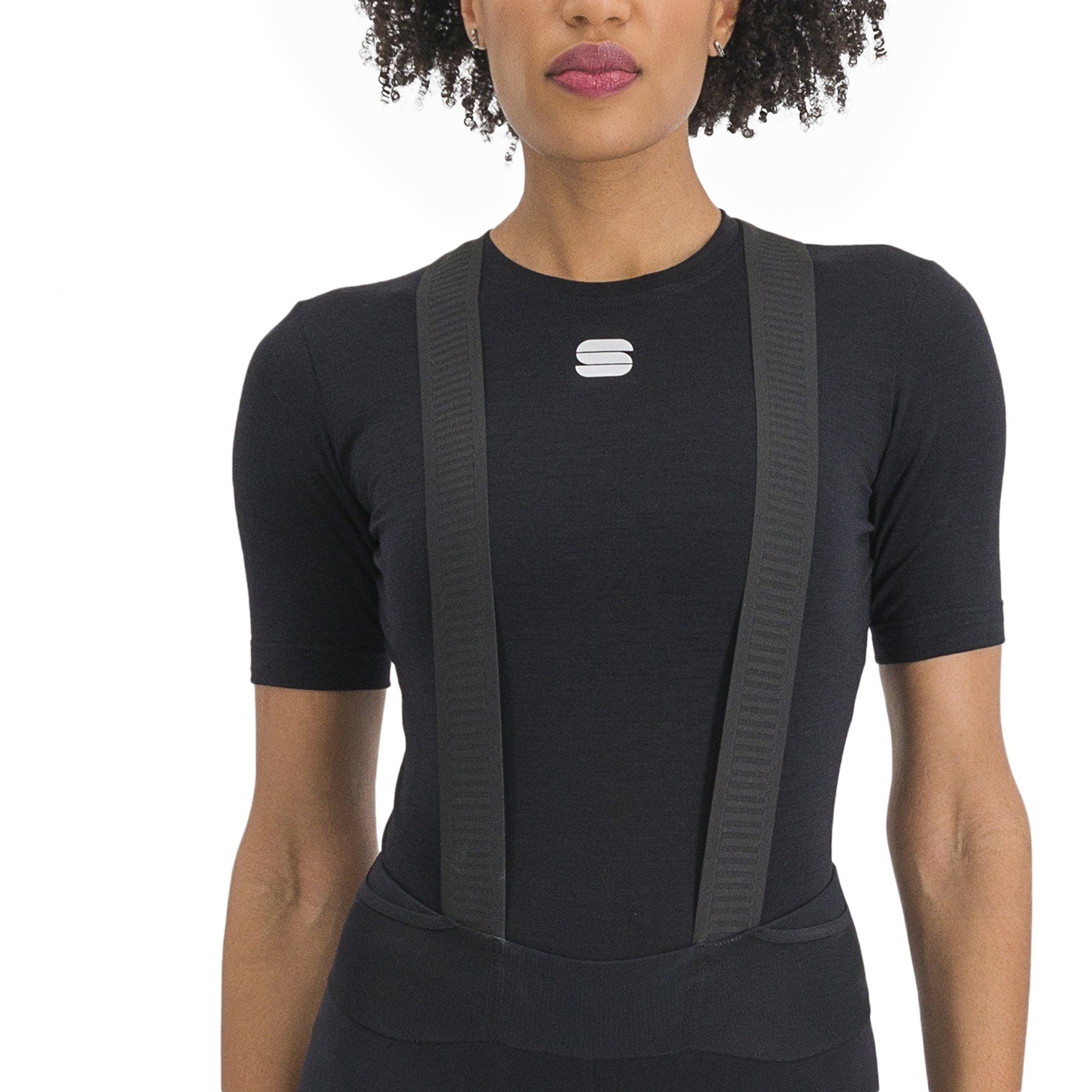 Produktbild von Sportful Merino Layer Damen Kurzarm-Unterhemd - 002 Schwarz