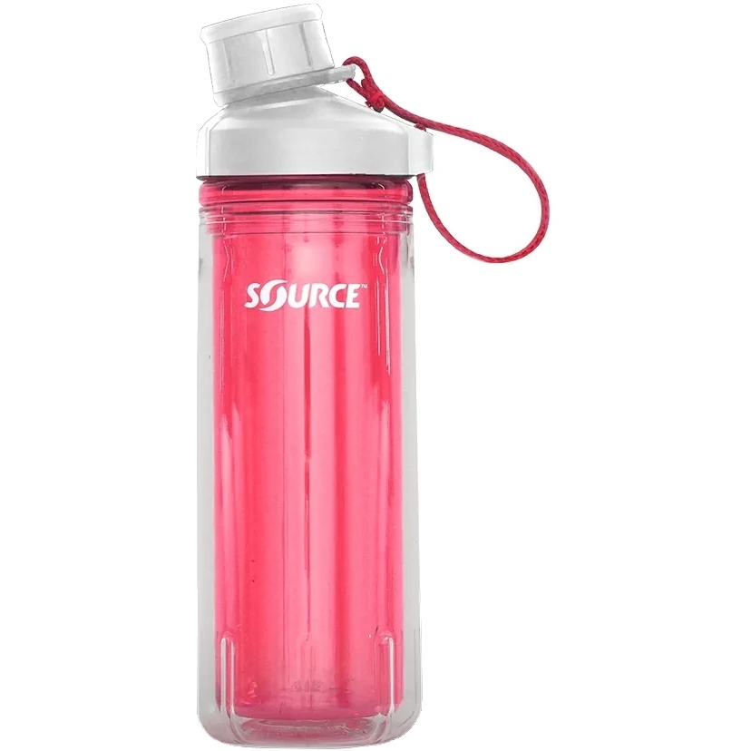 Picture of Source Eco - Tritan Double Wall Clickseal Bottle - 0.60 L - berry red