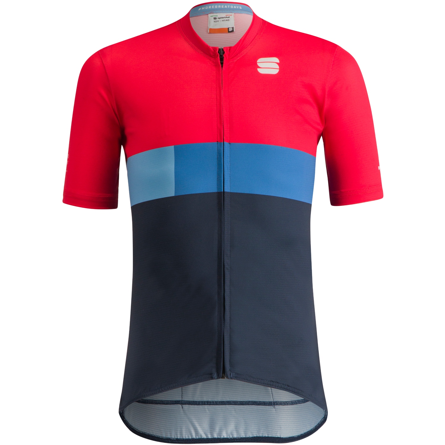 Picture of Sportful Snap Jersey Kids - 638 Tango Red Galaxy Blue