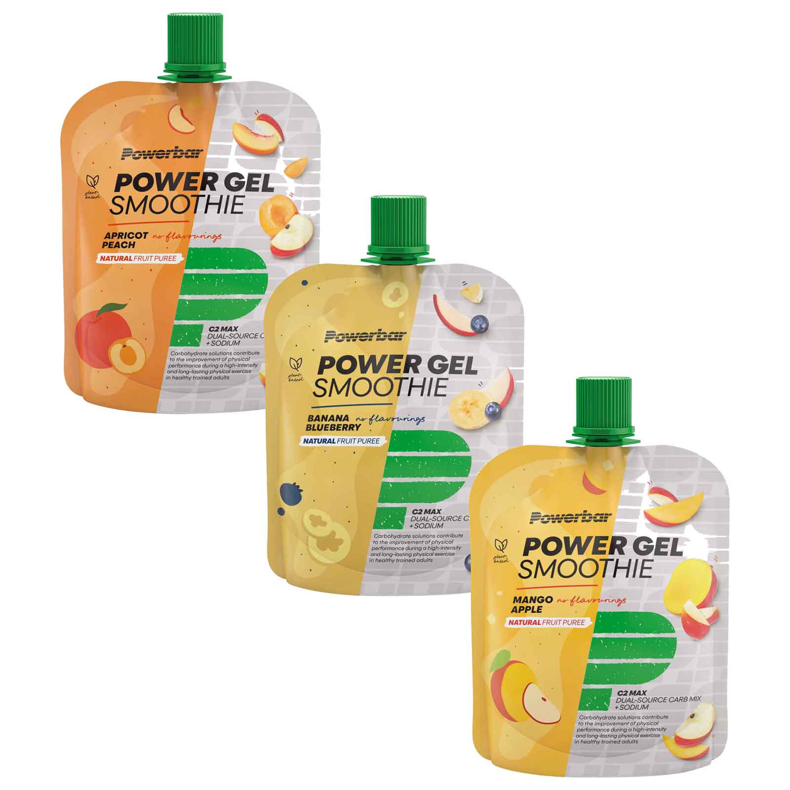 Bild von Powerbar PowerGel Smoothie - Fruchtpüree mit Kohlenhydraten - 4x90g