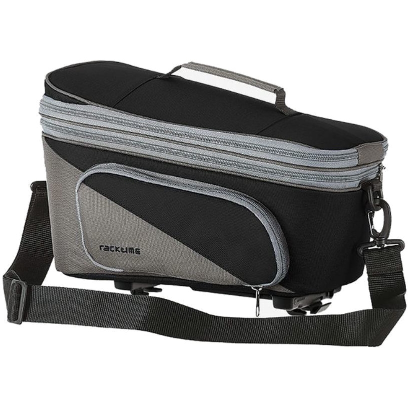Produktbild von Racktime Talis Plus 2.0 Gepäckträgertasche 8L+7L - schwarz/grau