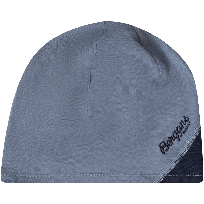 Picture of Bergans Cecilie V2 Light Wool Beanie - misty sky blue/navy blue