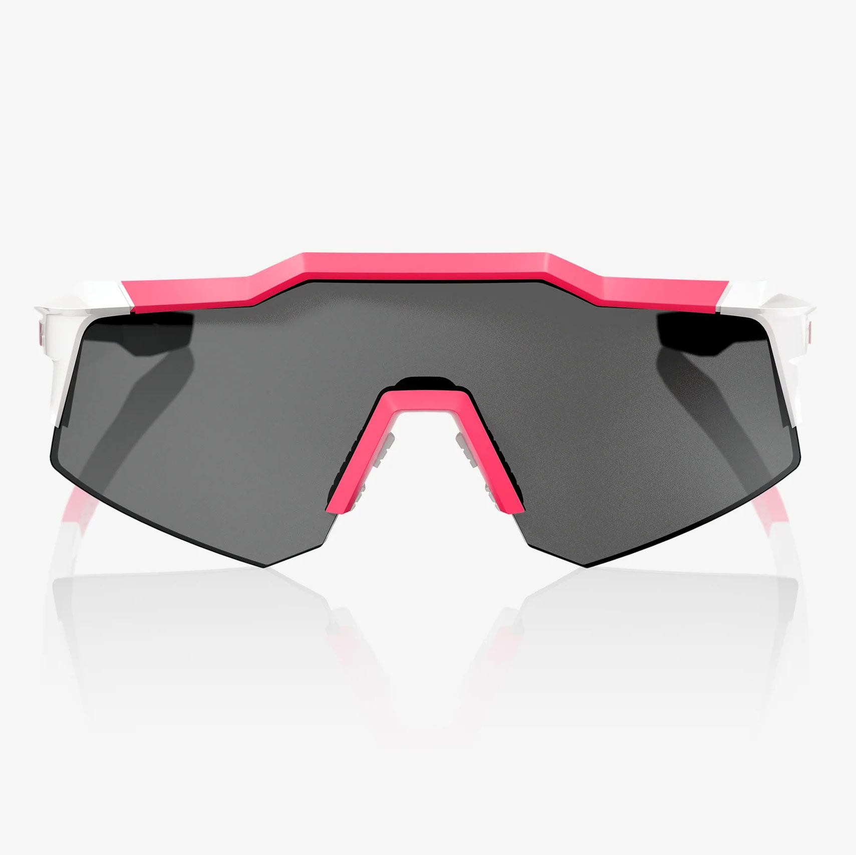 100% Speedcraft XS Glasses - Puddy Pink White - Smoke | Clear | BIKE24