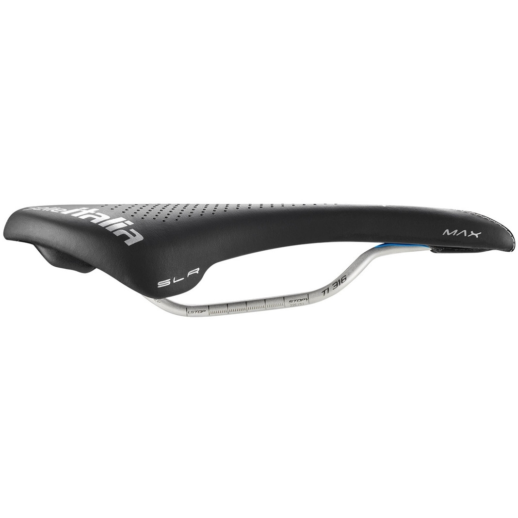 パーツ Selle Italia MAX SLR BOOST Gel S.F Ti316 Selle italia MAX SLR Boost TI316 Gel SuperFlow サドル, 黒