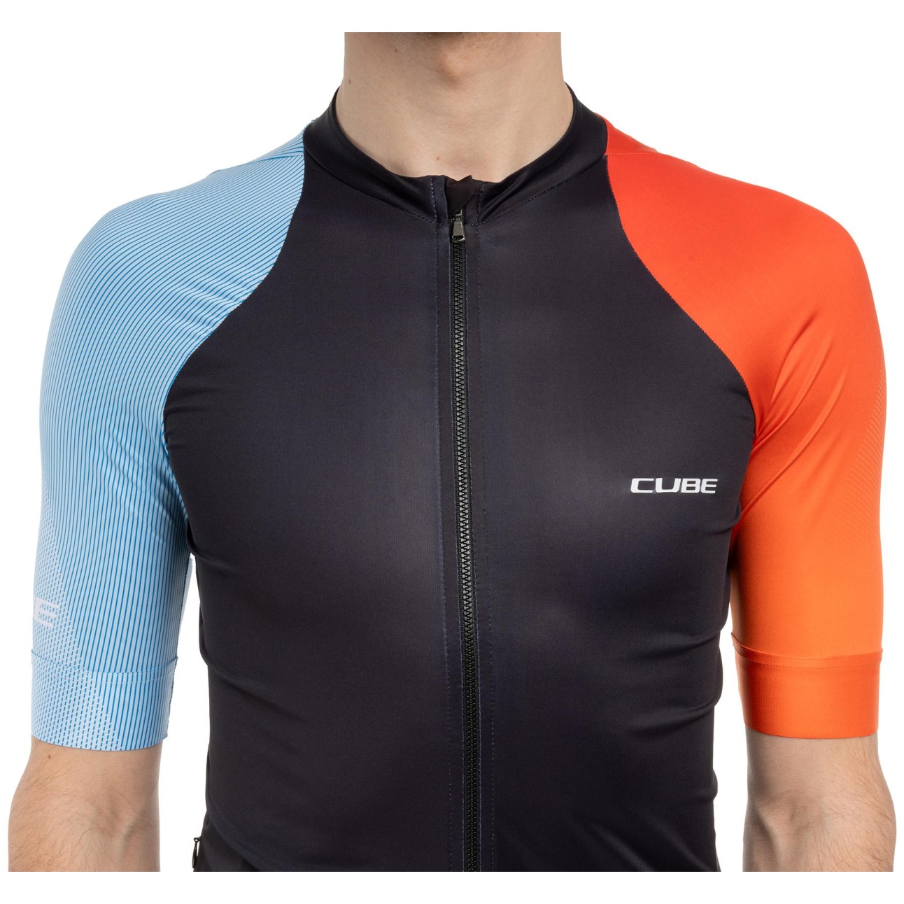 ウェア CUBE CUBE Road/XC Teamline Short Sleeve-Jersey Men - black | BIKE24