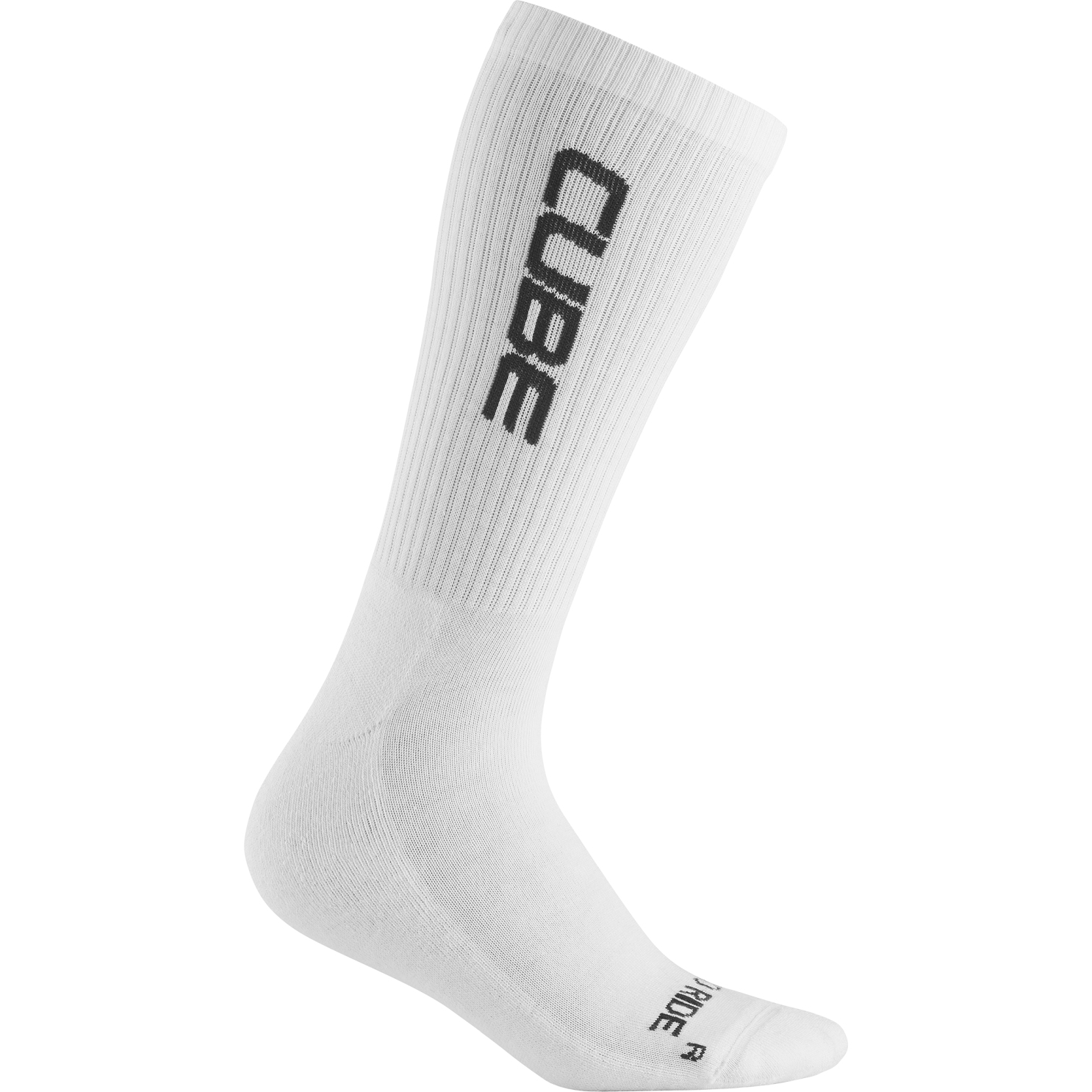 Picture of CUBE After Race High Cut Logo Socks - white&#039;n&#039;black