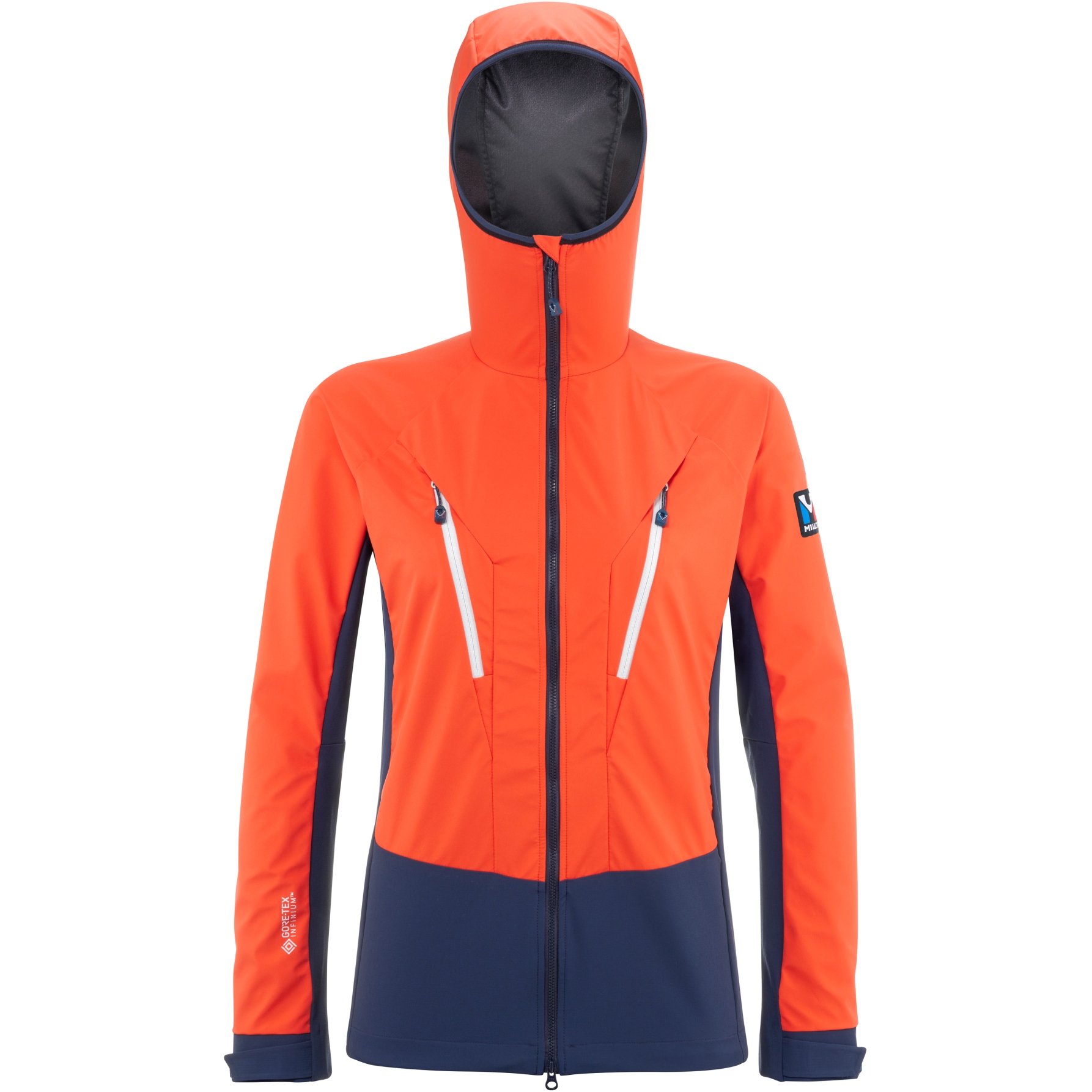 Picture of Millet Trilogy V Icon Infin Women&#039;s Softshell Jacket - Saphir/Coral Chrome