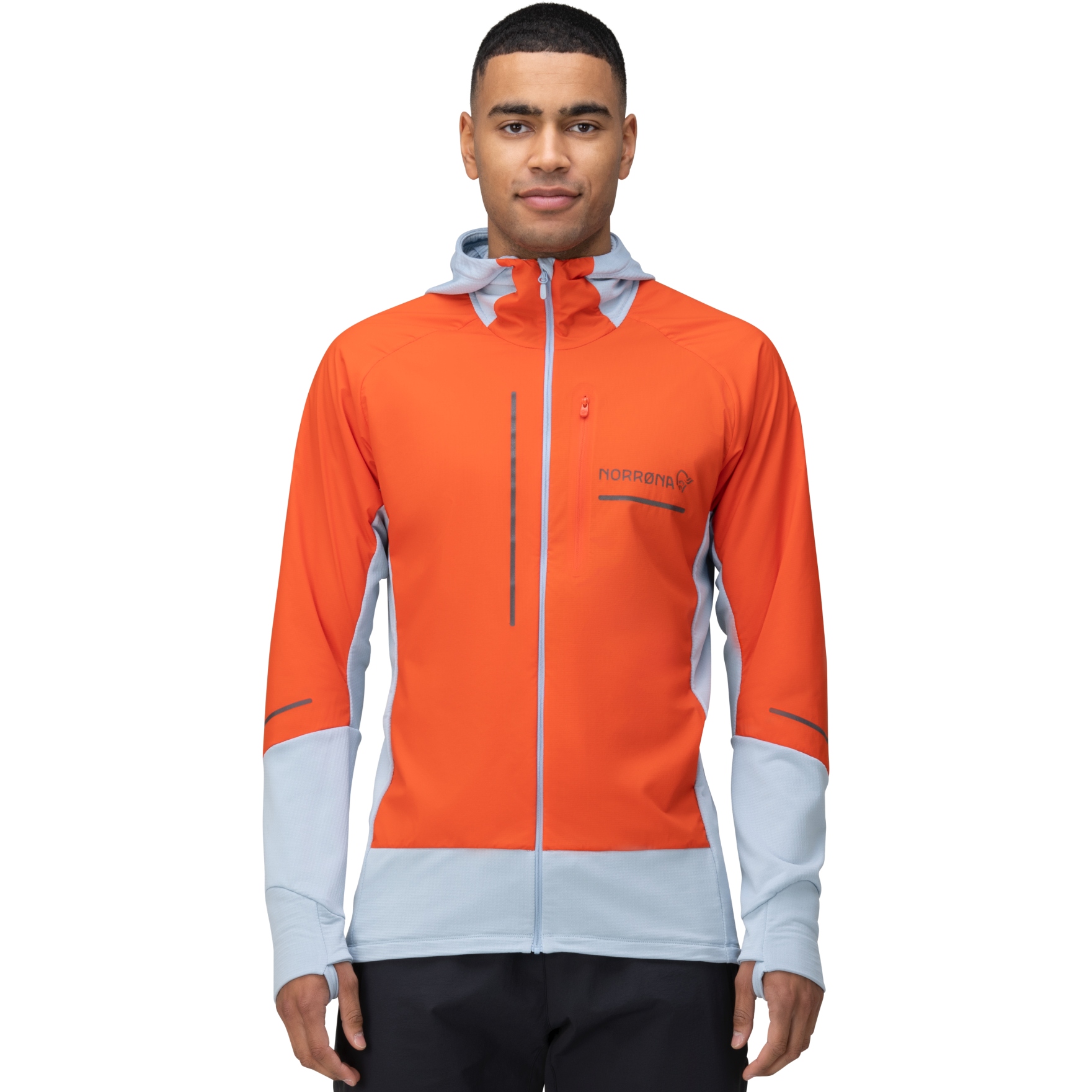 Norrona senja Alpha90 Zip Hood Jacket Men - Arednalin | BIKE24