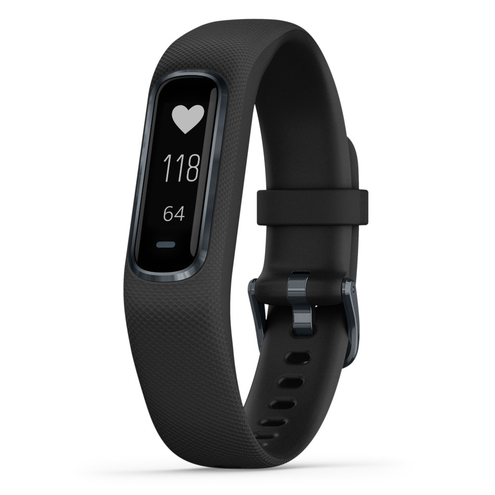 Productfoto van Garmin vivosmart 4 Activity Tracker with Heart Rate Monitor - Black / Black (S/M) - 010-01995-00
