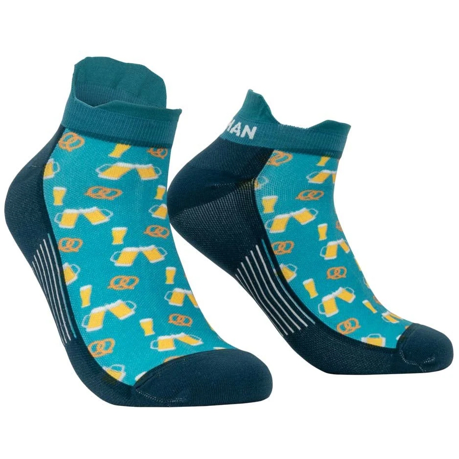 Picture of Nathan Sports Speed Tab Socks - Bright Teal Beer