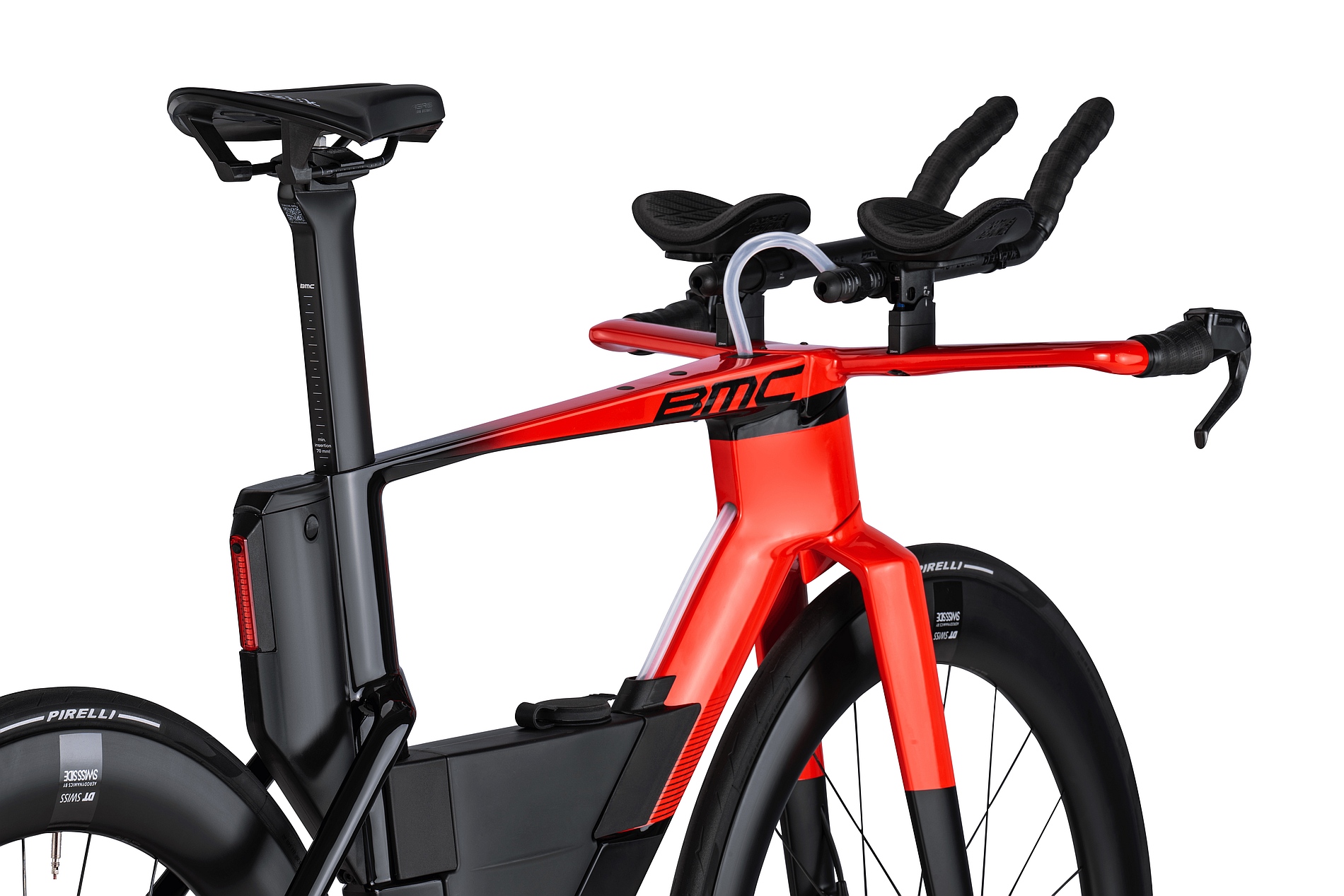 BMC Bici Triathlon in Carbonio SPEEDMACHINE 01 TWO 2024 red black