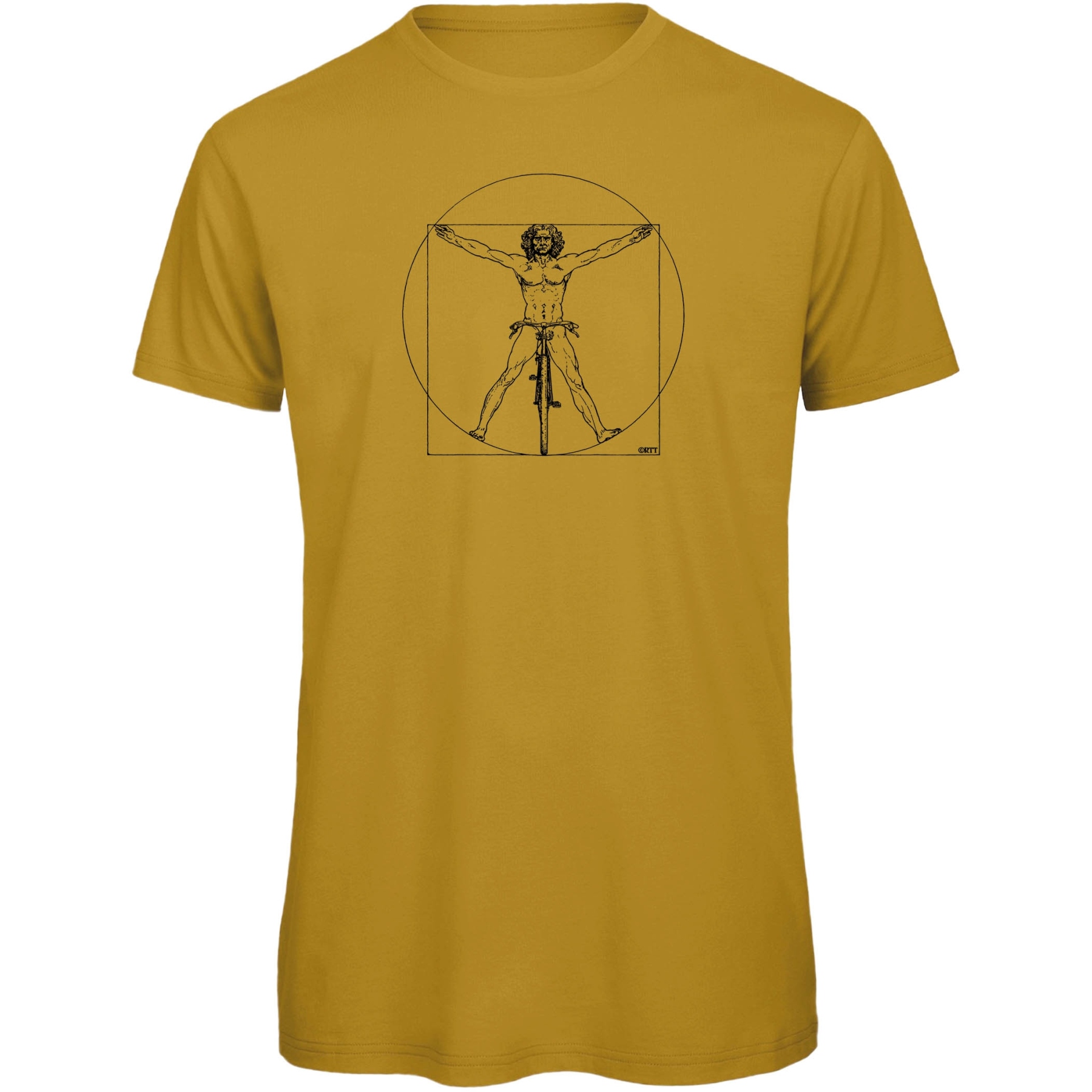 Produktbild von RTTshirts Fahrrad T-Shirt DaVinci - ocker