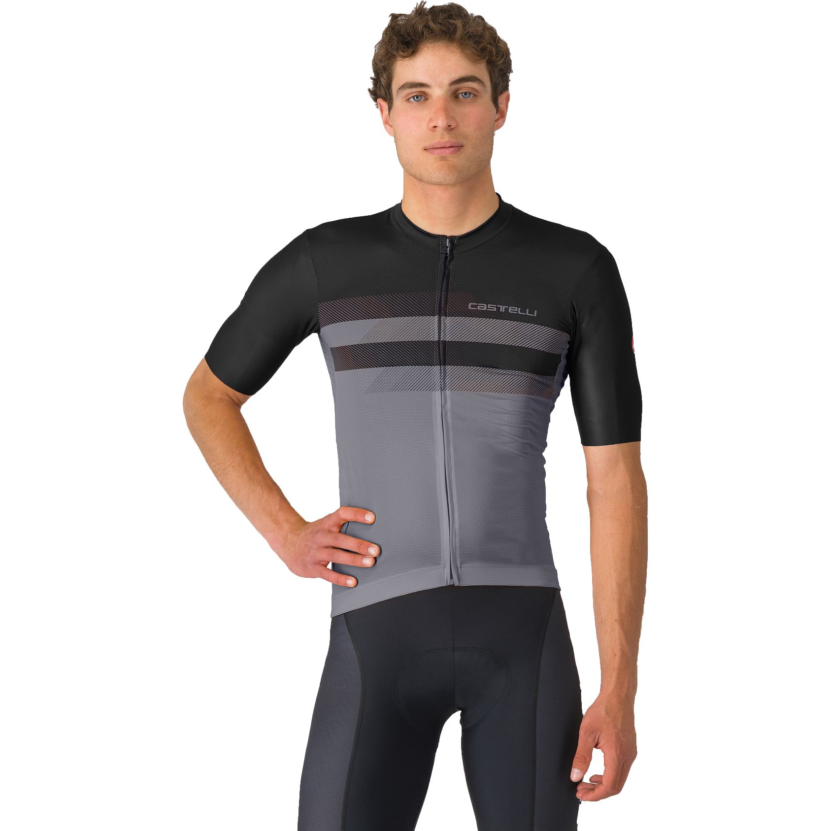 Picture of Castelli Simbolo Jersey Men - smoky grey/black 021