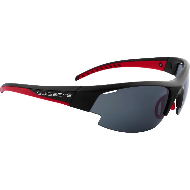 Productfoto van Swiss Eye Gardosa Re+ Glasses 12631 - Black Matt/Red - Smoke Polarized + Orange